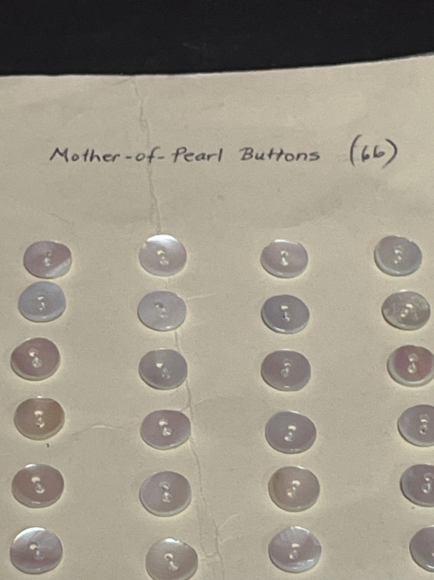 Set of 66 mother of pearl buttons - perfect for indigenous art