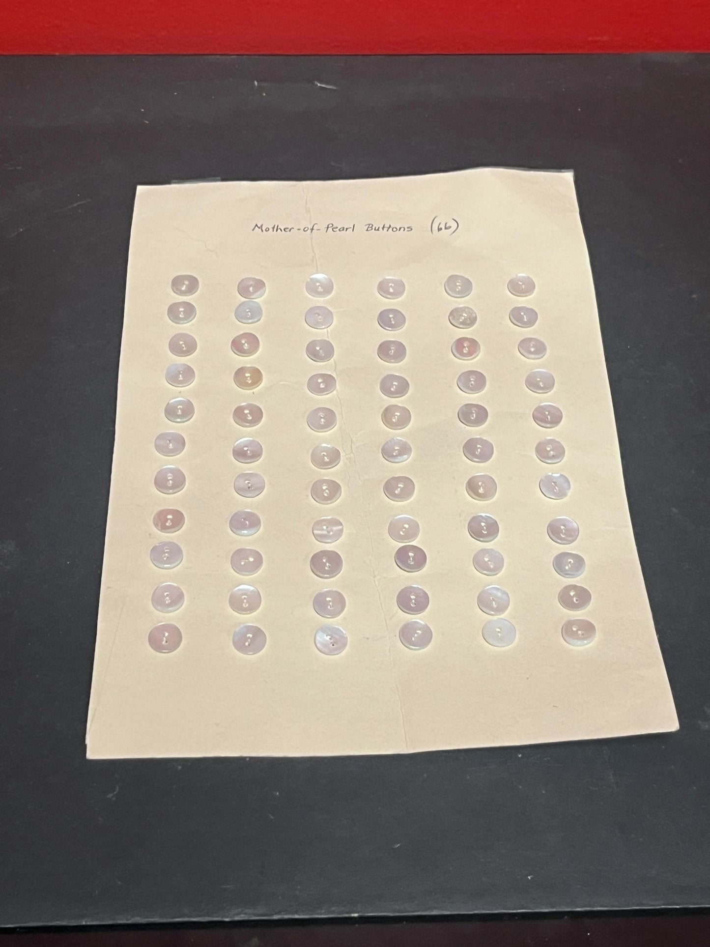Set of 66 mother of pearl buttons - perfect for indigenous art
