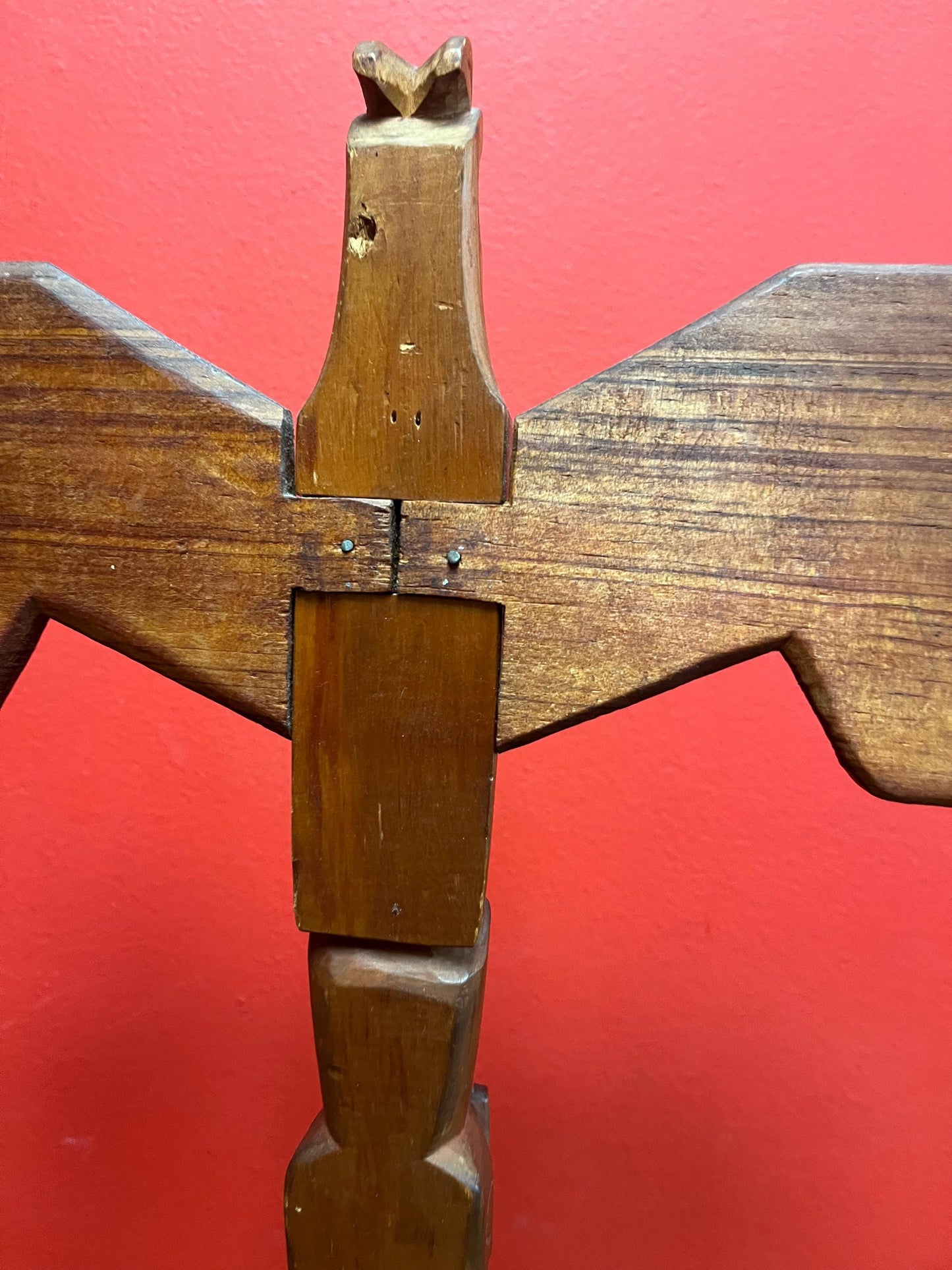 11x 9 inch wide indigenous first nations Pacific northwest coast transformation totem pole   cedar beauty - wow