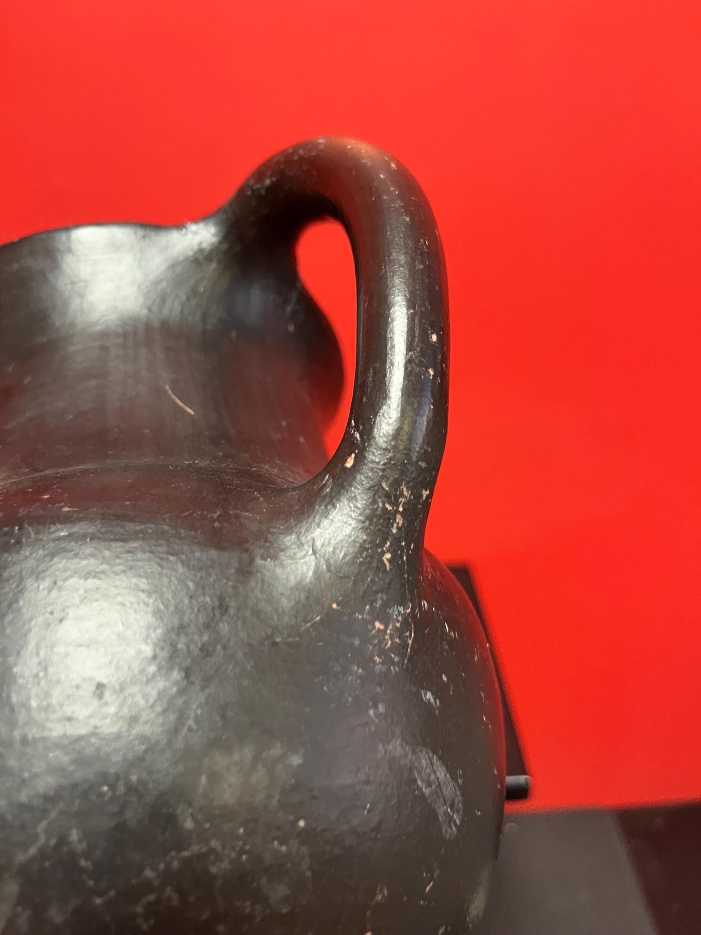 Spectacular 7 x 6 wide Colombian Clay water ewer   all signs point to  pre-Colombian but no certification  fab patina  great price