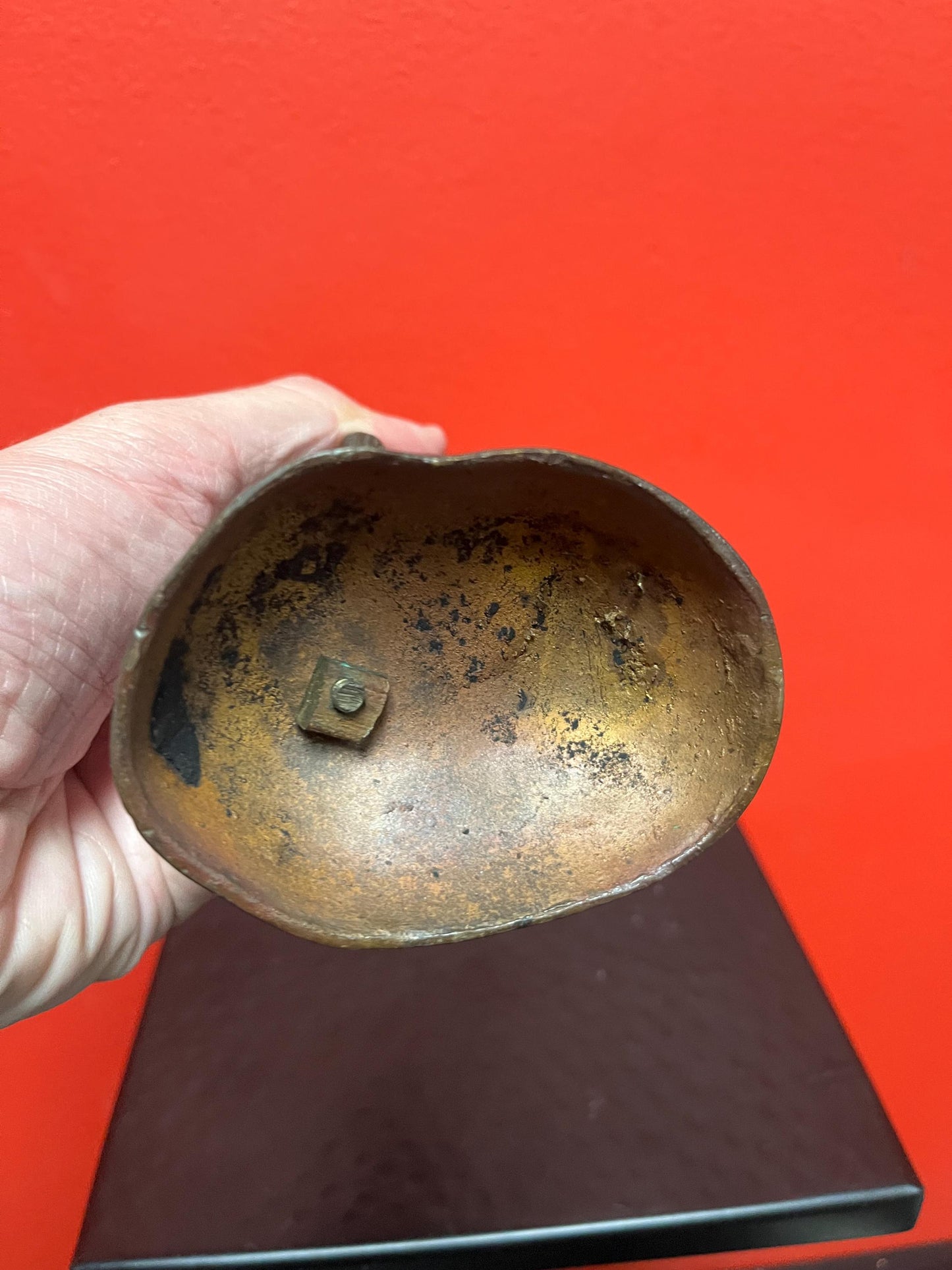 7 inch cast bronze Japanese figure  really great detail  great condition