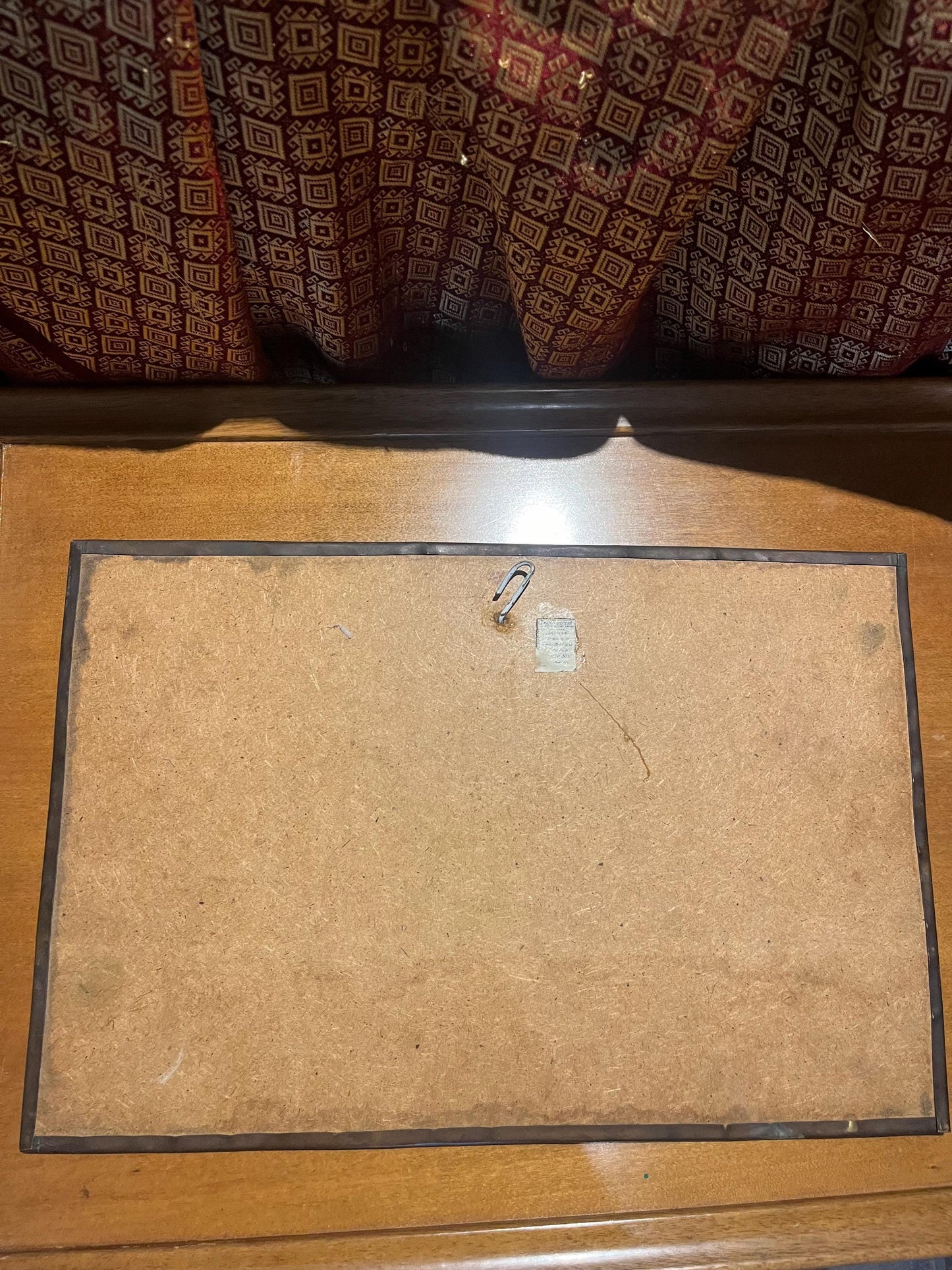 Stunning antique copper plaque depicting lovers   religious overtones  wonderful quality and ready to hang - 17 x 12 inches