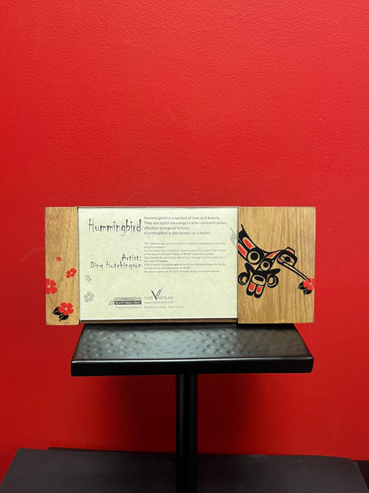 Beautiful 9 x 5 inch indigenous first nations Pacific northwest Coast photo frame fitting 6 x 4 photo - wow  hummingbird  - perfect gift