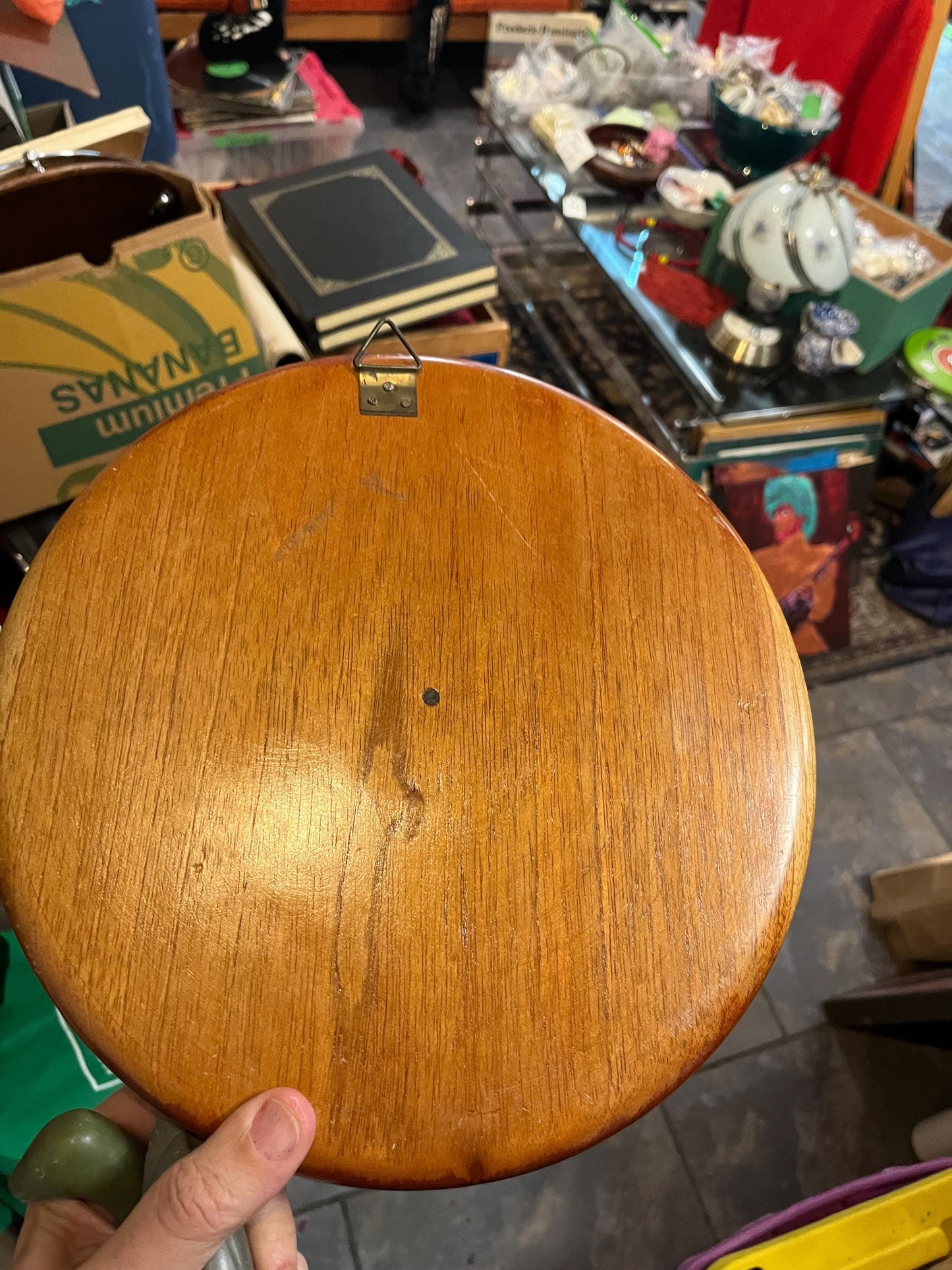 Carved wooden plaque of an Indian chief 11 inches  amazing detail and ready to hang  very good value