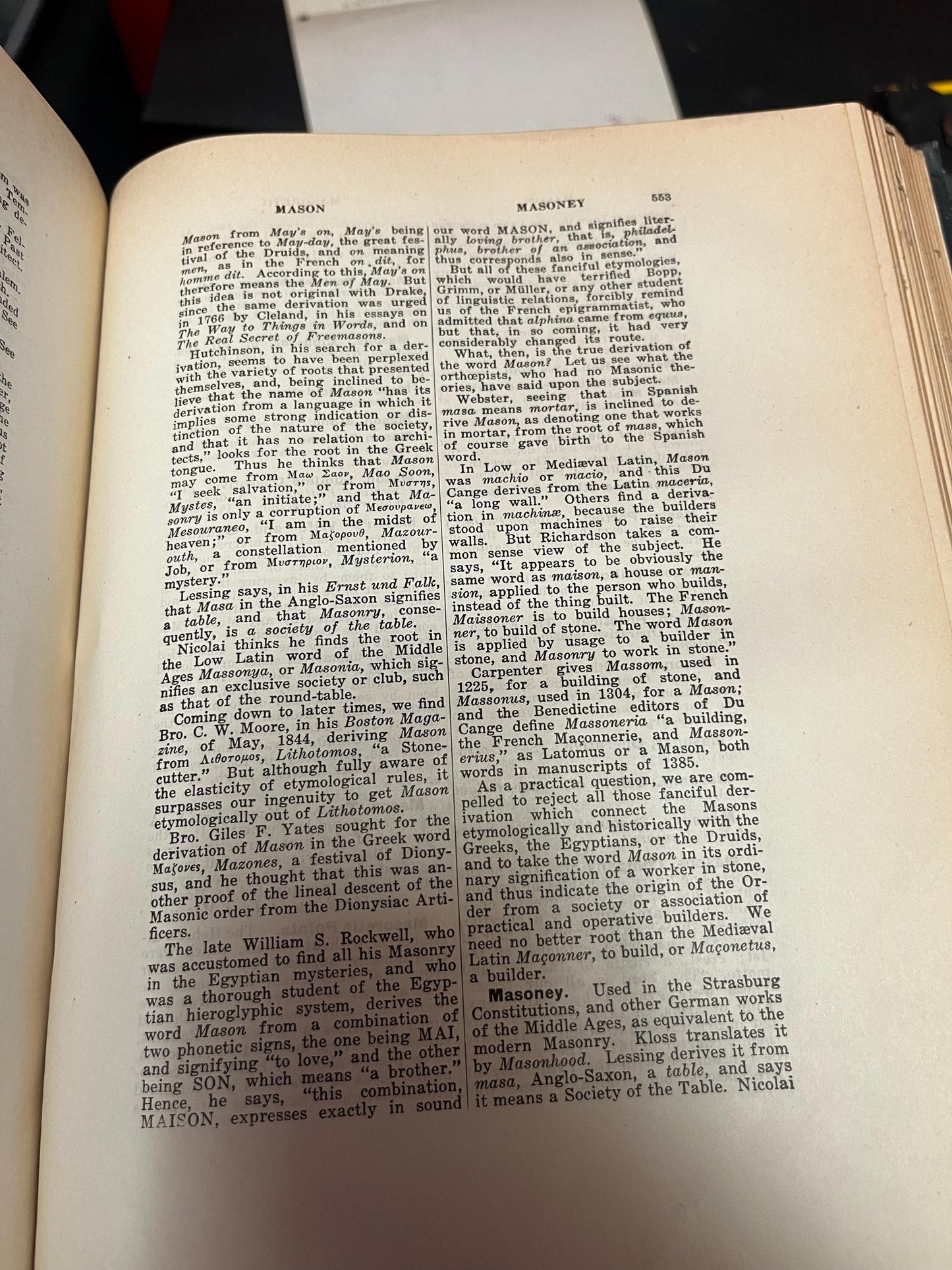 Beautiful 1917 Encyclopedia of Free masonry  good antiques condition  1046 pages  amazing gift