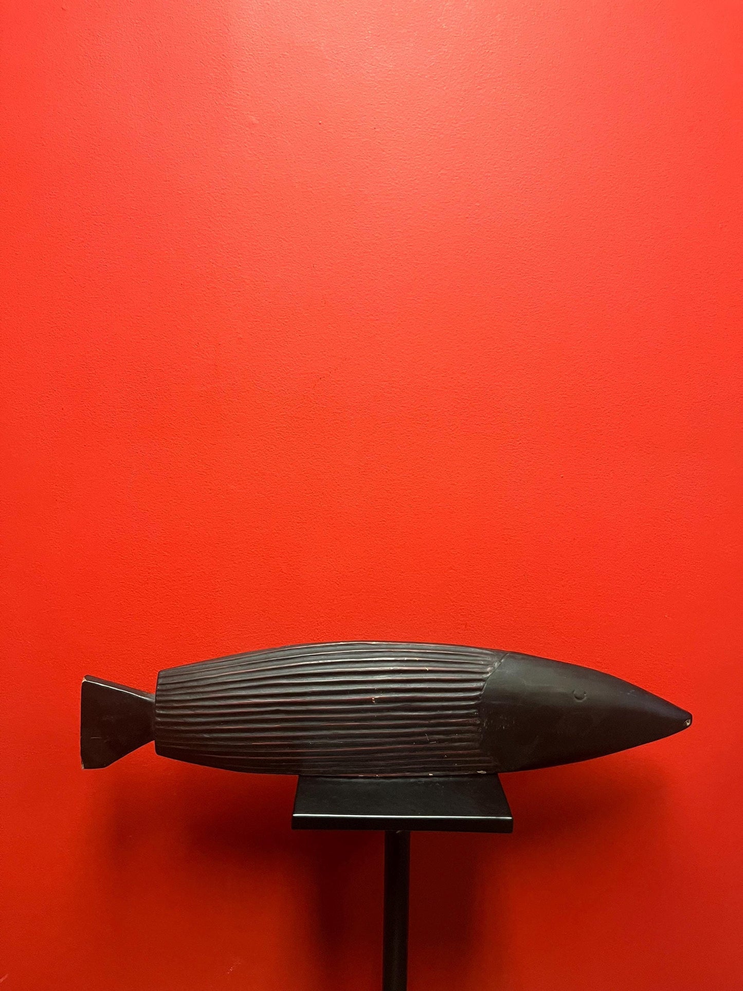 Very cool 21 x 6  stylized wooden fish  perfect for home or cabin  simple and magnificent