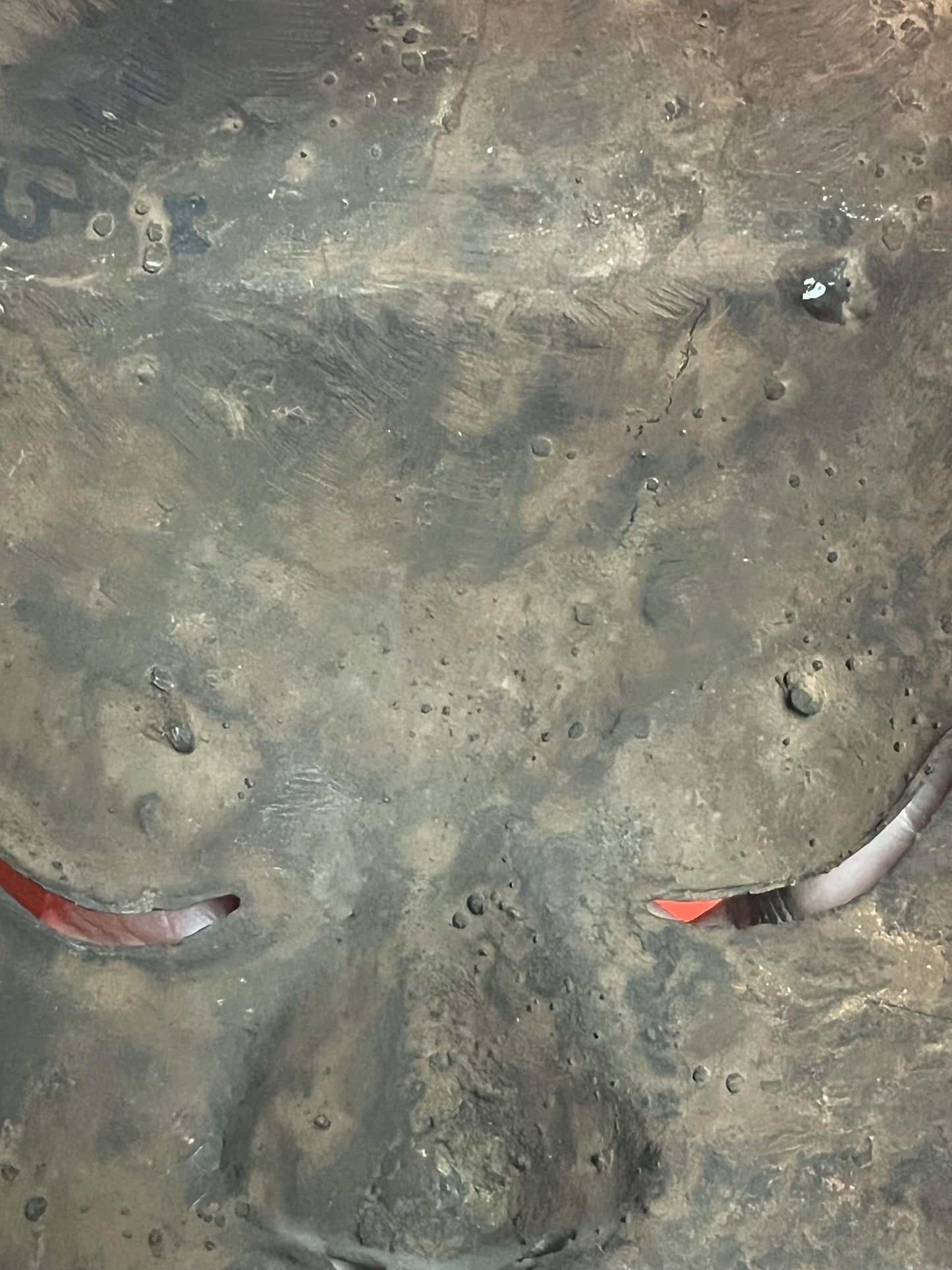 Fabulous  7 x 5 antique Burmese  bronze mask  amazing patina and imagery  really high-quality