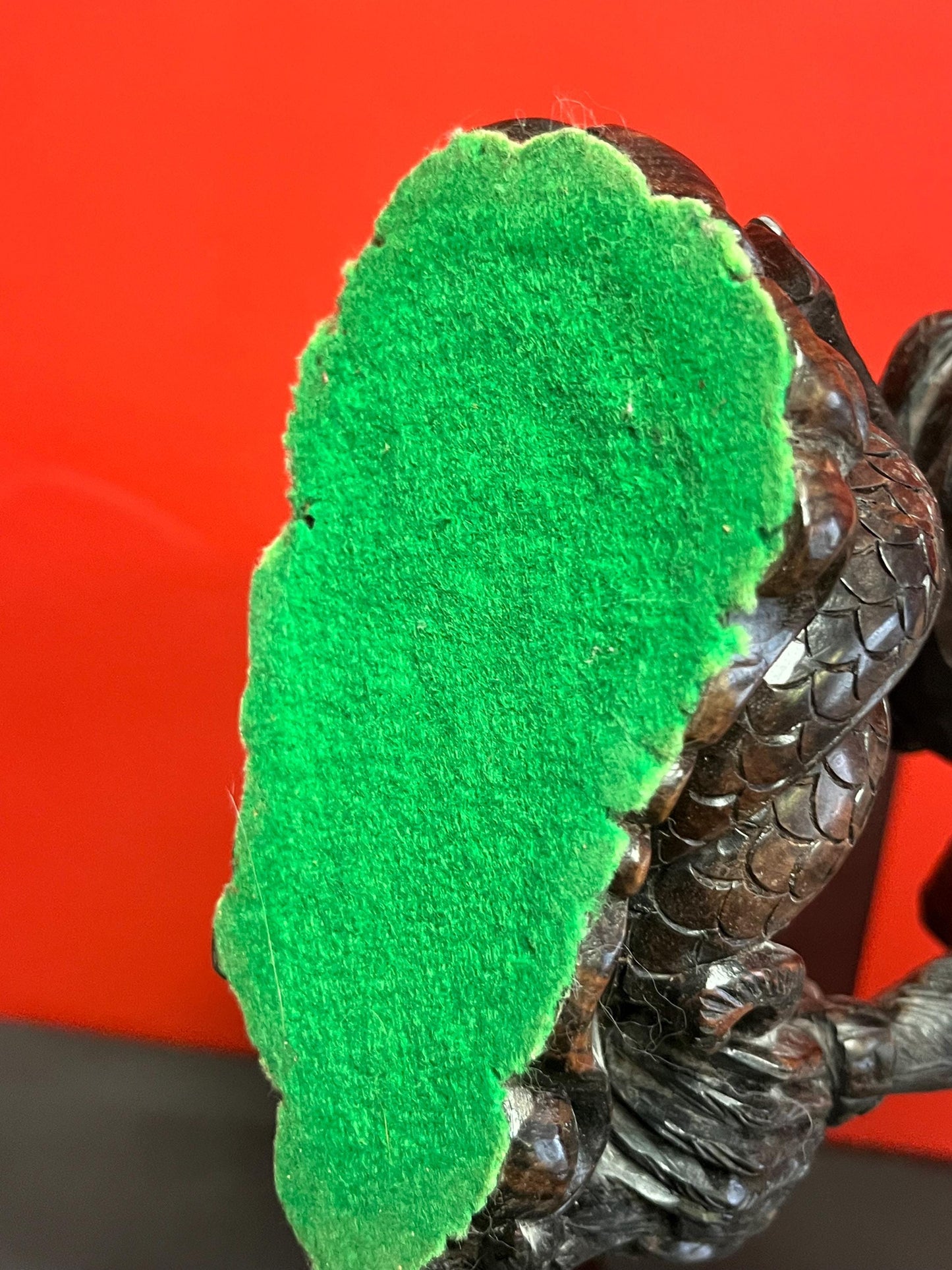 Exceptional Hindu statue of HANUMAN  intense detail and carving  13 inches tall with wonderful imagery  wow