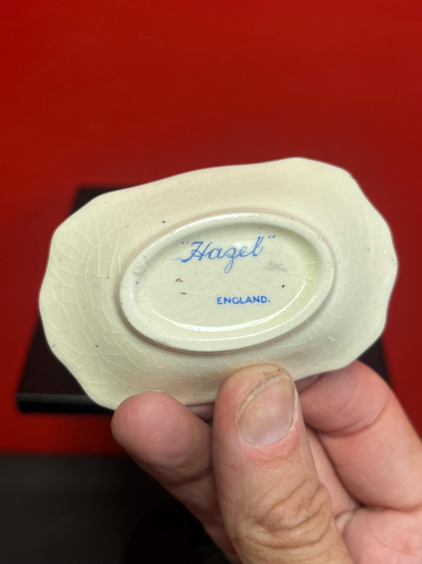 Set of three royal Winton  chintz 3 inch long nut dishes in good condition  price for all  great value