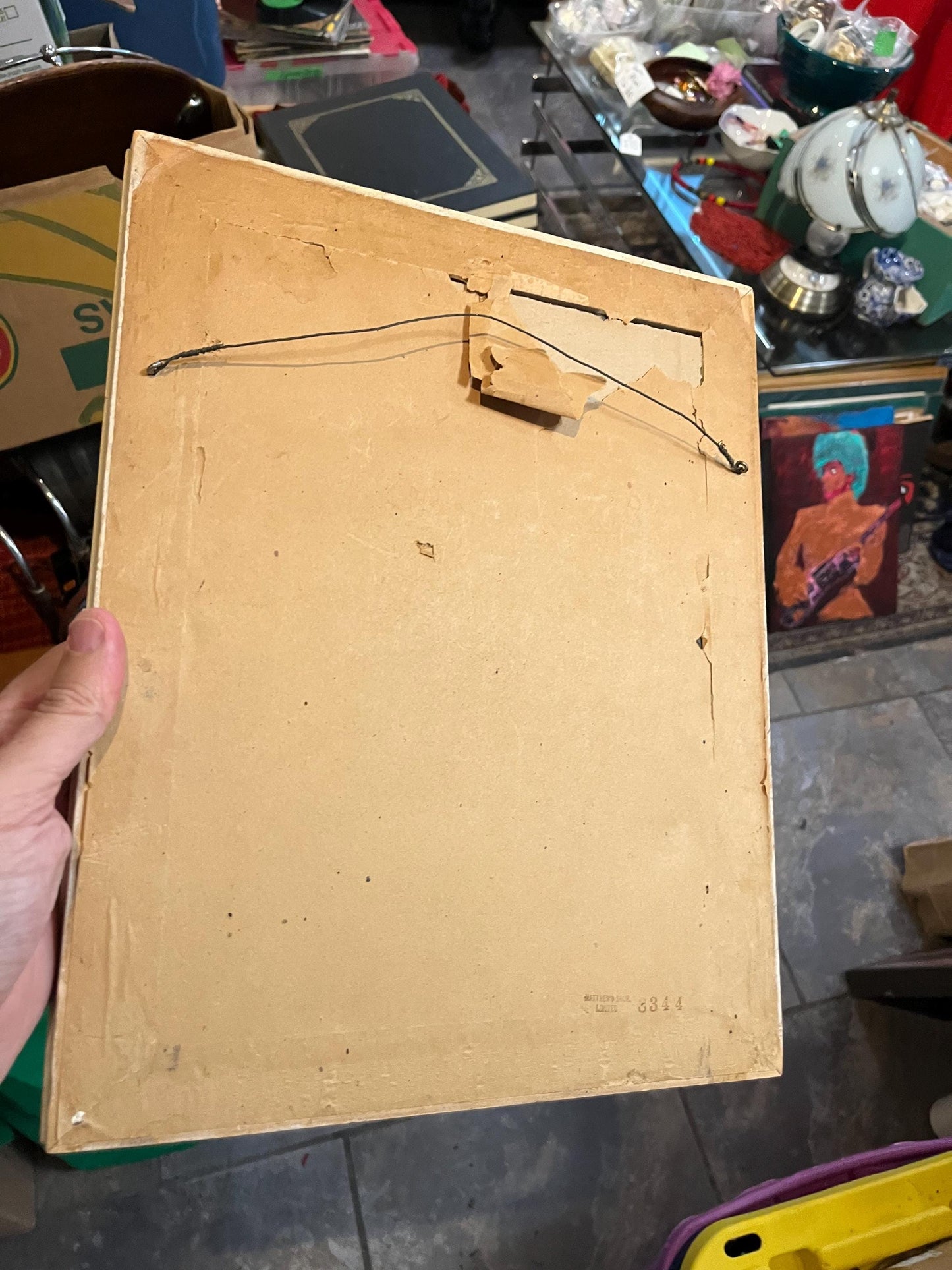 Lovely 14 x 12 vintage signed  print in frame  floral delight