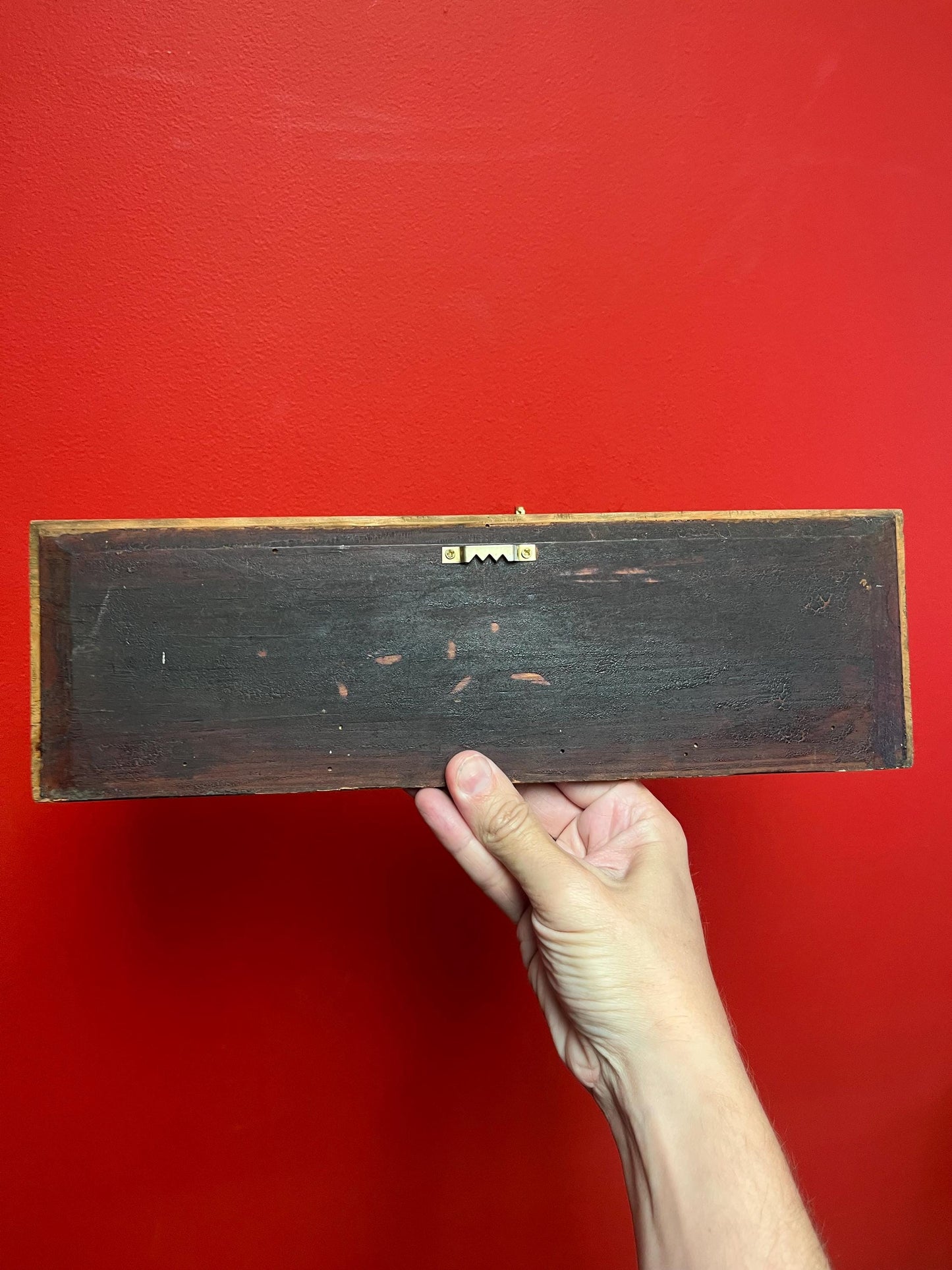 Beautiful antique Chinese 15 x 5 wall plaque  great patina -  ready to hang