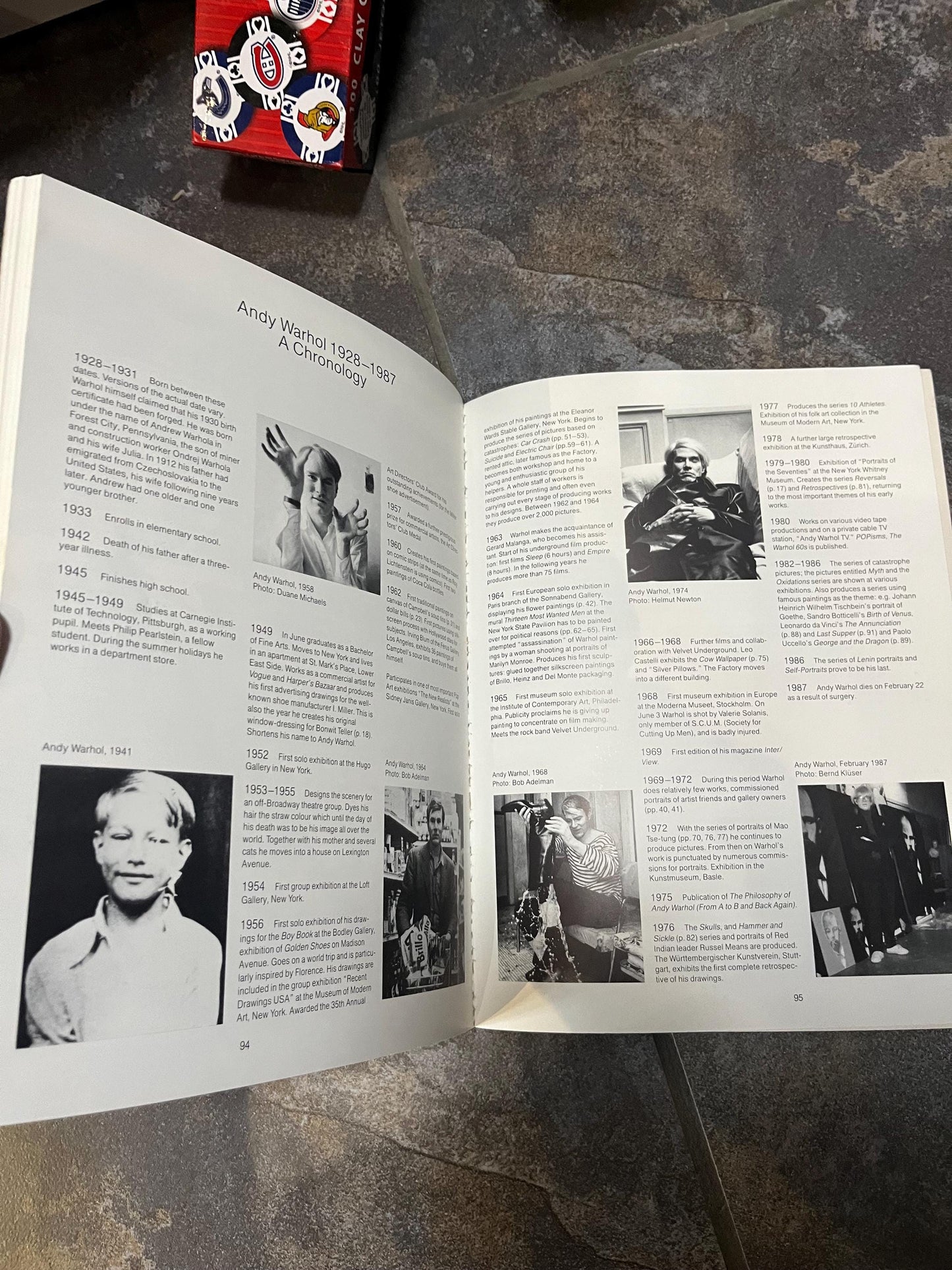 Very cool TASCHEN Andy Warhol book with various laminated prints - 1974  used condition but great gift