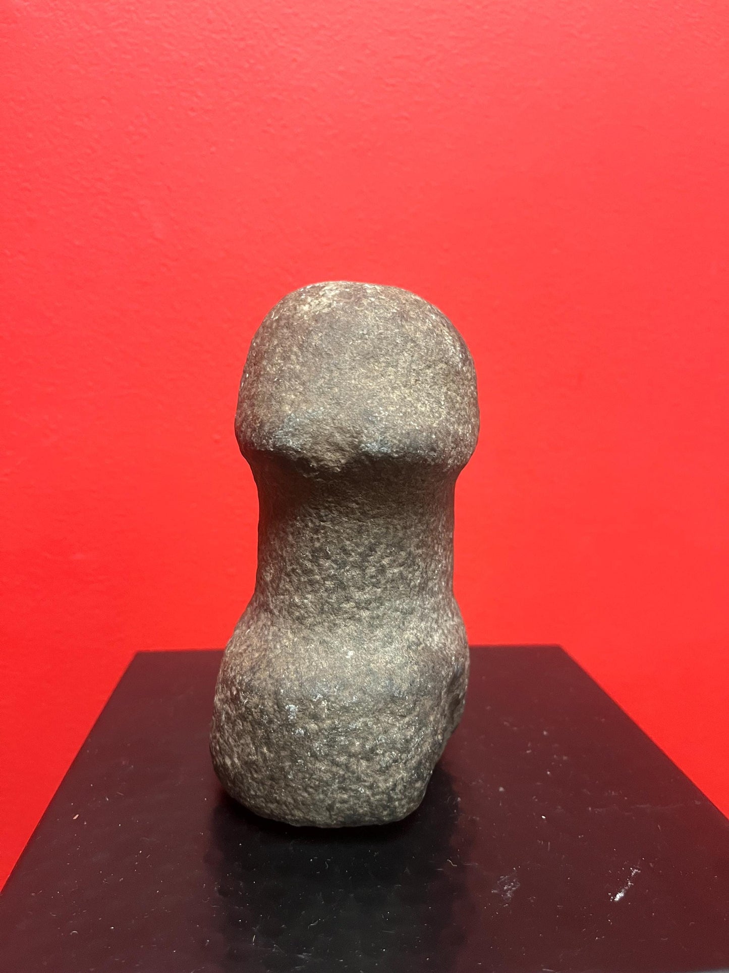 Beautiful 6 inch tall  indigenous first nations, British Columbian old old old plummet stone tool  wonderful patina   unique shape