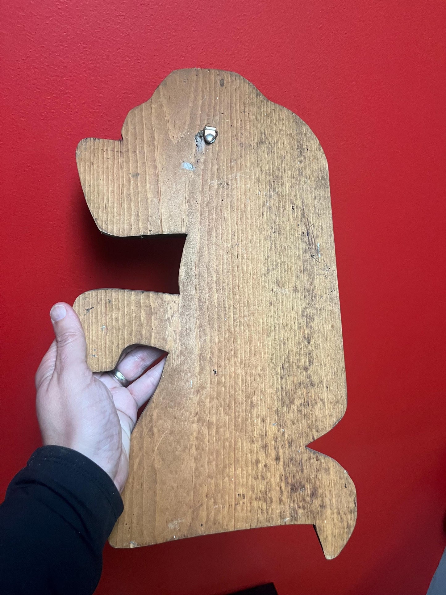 16 x 9 inch cedar bear  indigenous First Nations Pacific Northwest bear plaque  great detail  unsigned  good value  wow