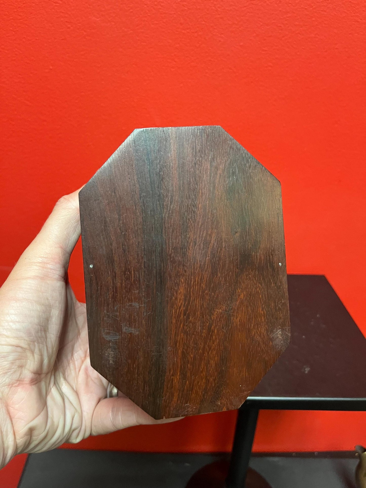 Antique 6 x 4 x 5“ high English coriander, wood and brass tea box or jewellery box   wonderful condition and great gift