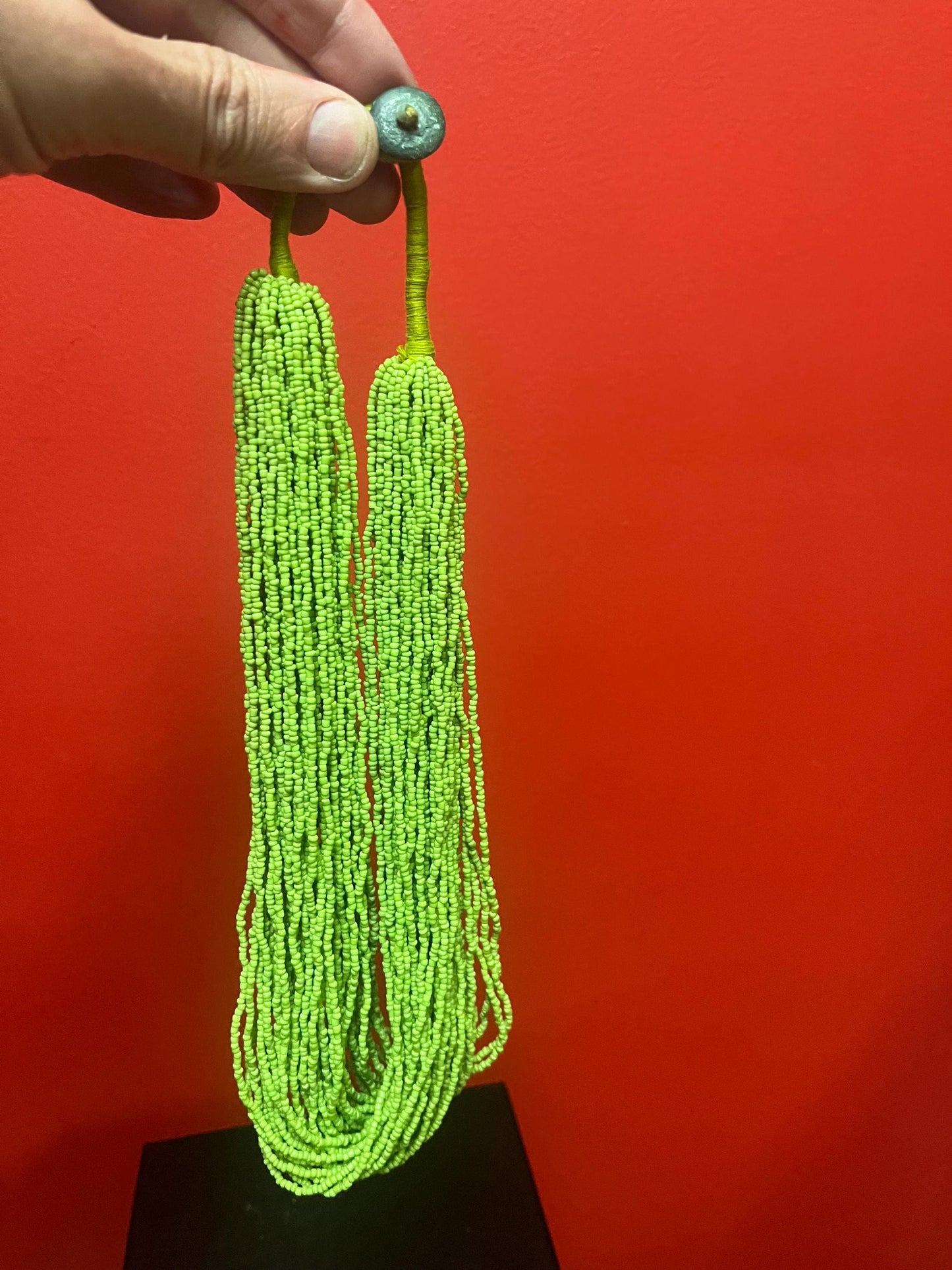 Approximately 21 inch long stunning beaded necklace   great gift