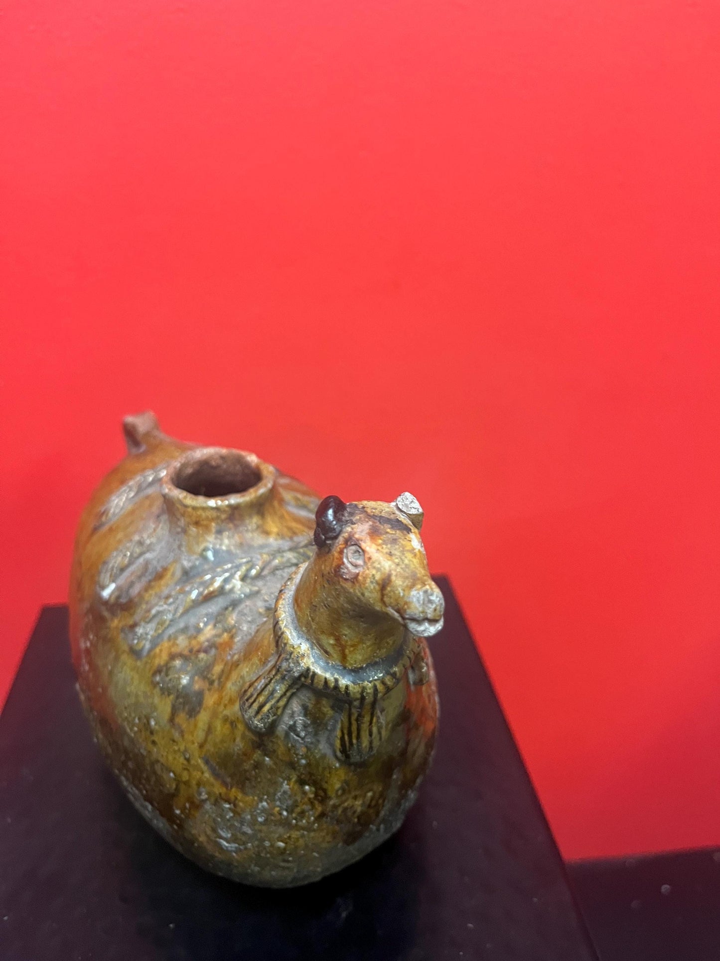 Stunning 9 x 6 high authentic antique pre-Colombian Ewer  tiny damage  wonderful imagery and patina  - wow