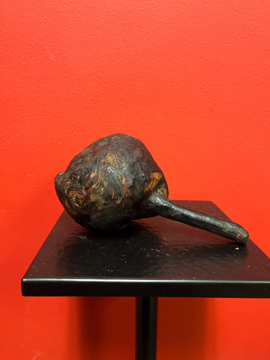 Fabulous 8 inch long antique authentic indigenous first nations pacific northwest coast  wooden burl club weapon  wonderful history