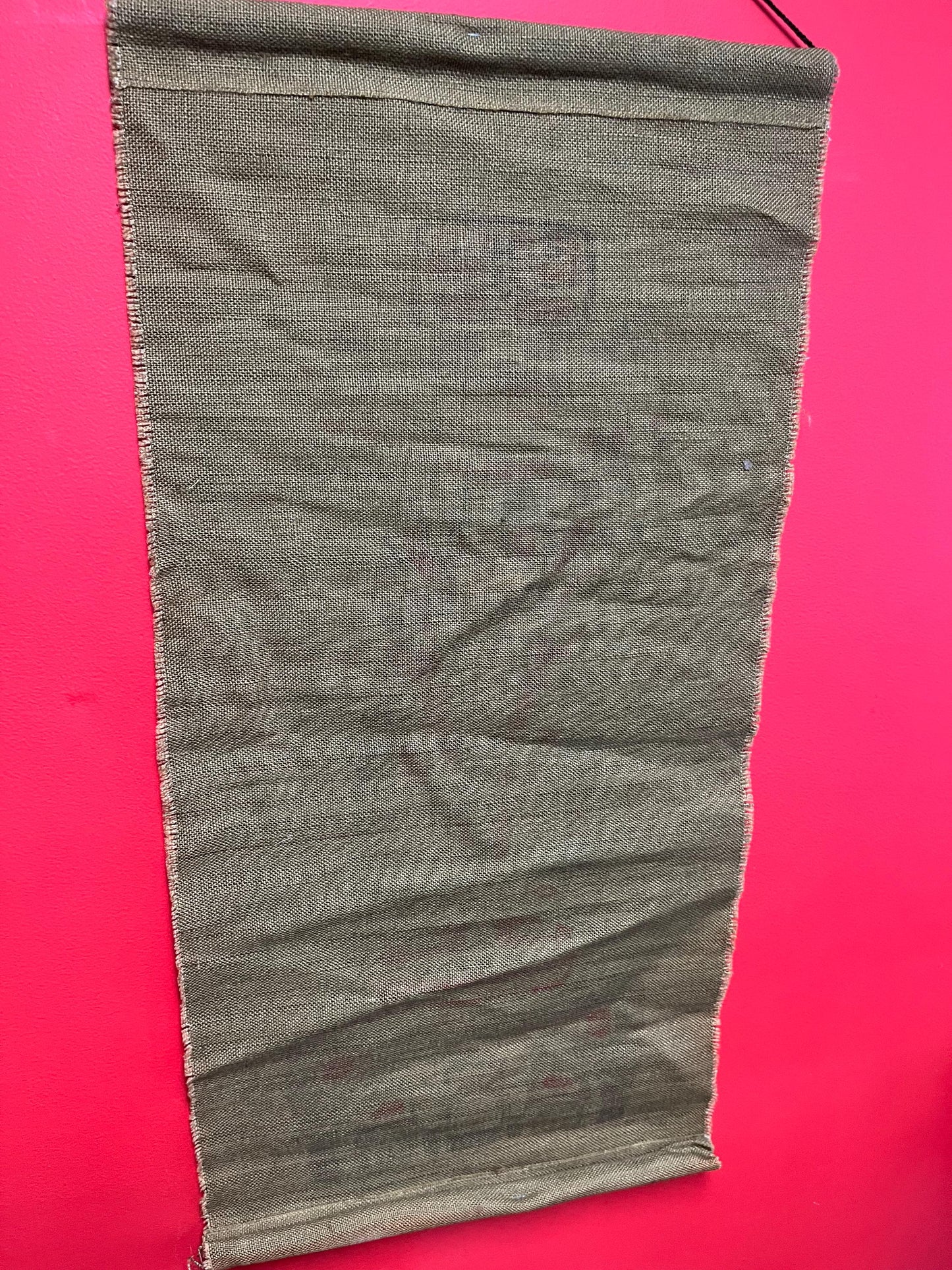 Beautiful vintage 36 x 18 indigenous first nations woven wall hanging  green part measured only