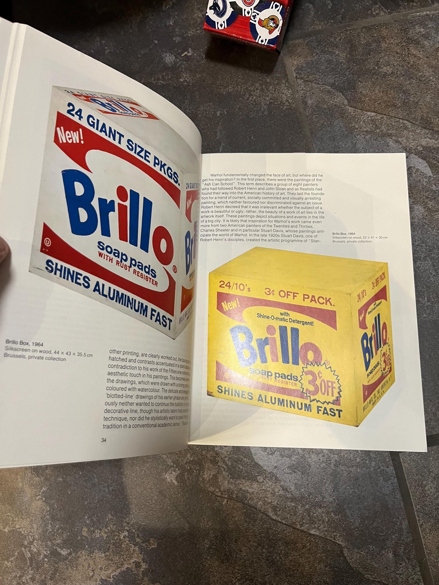 Very cool TASCHEN Andy Warhol book with various laminated prints - 1974  used condition but great gift