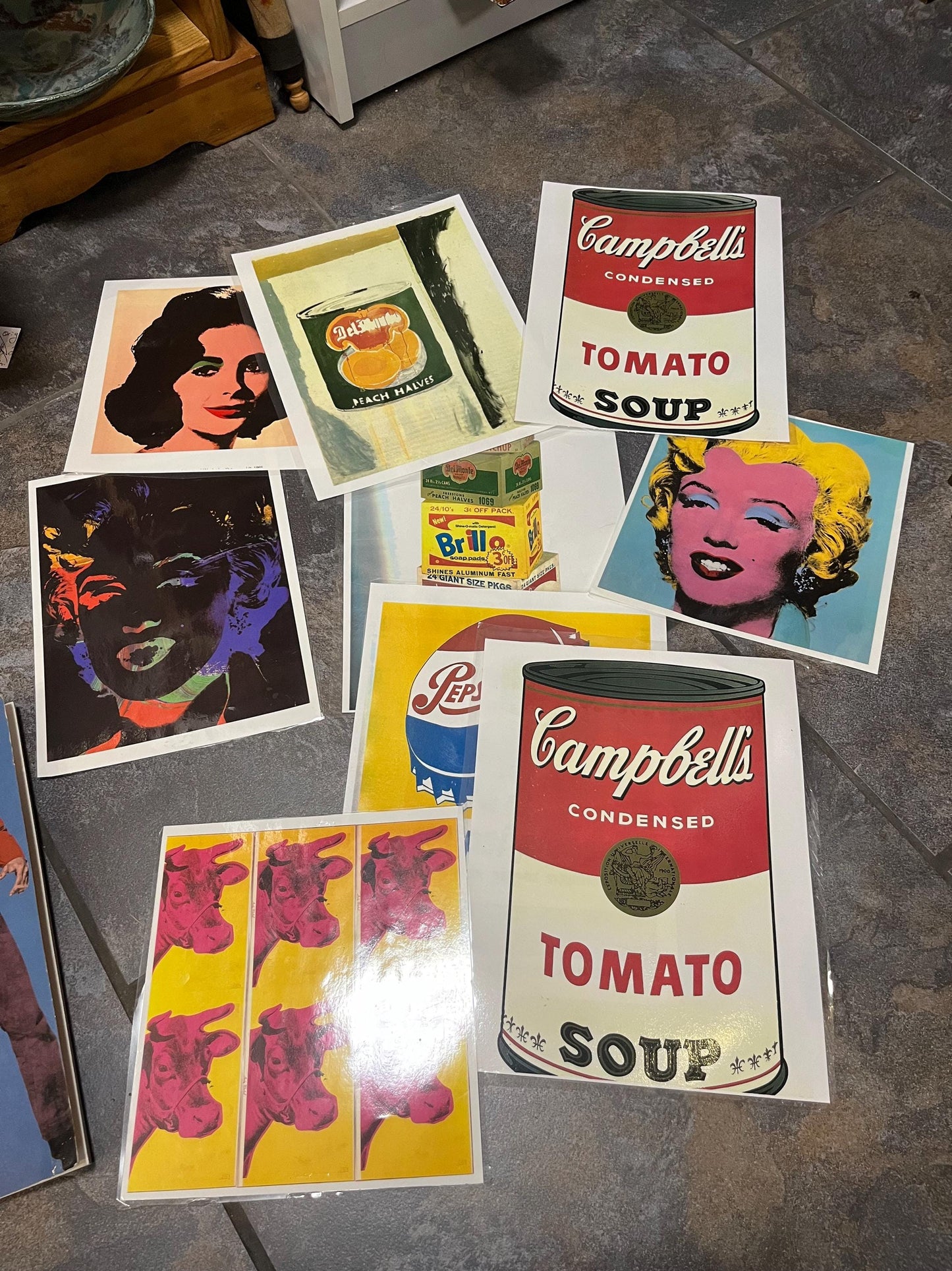 Very cool TASCHEN Andy Warhol book with various laminated prints - 1974  used condition but great gift