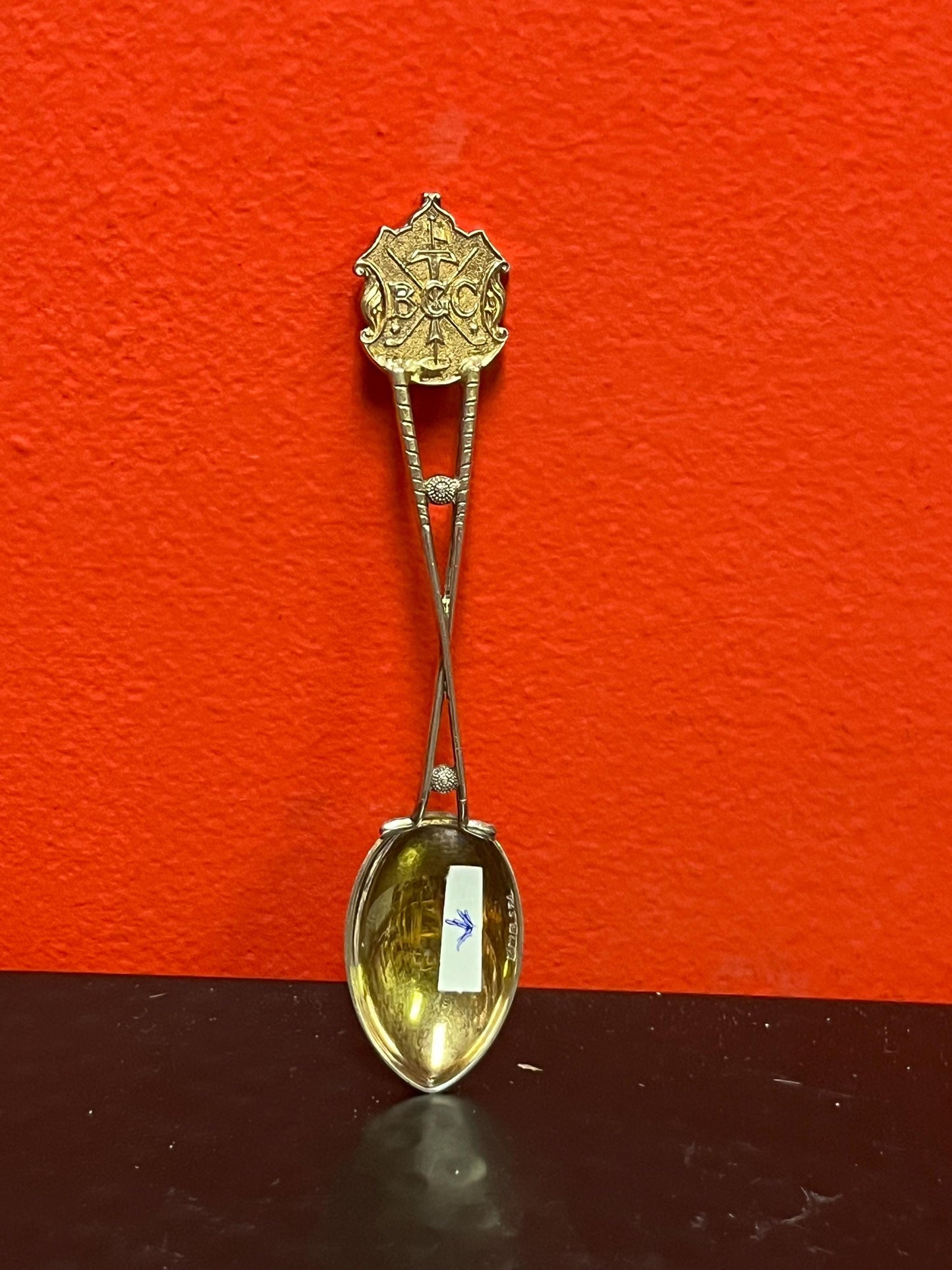 Lovely 1923 Hallmarked English Sterling heavy teaspoon