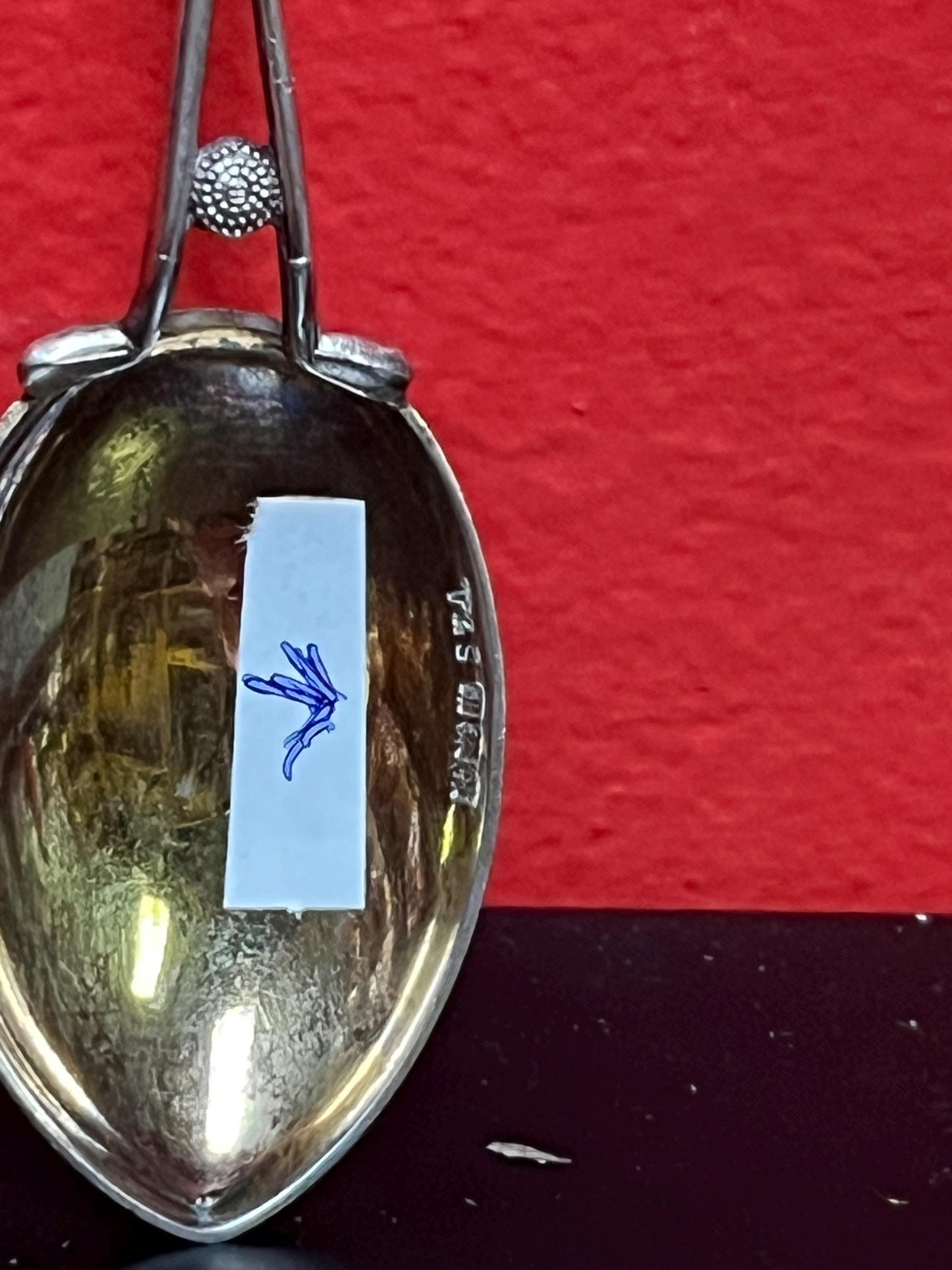 Lovely 1923 Hallmarked English Sterling heavy teaspoon