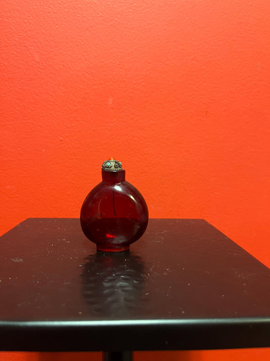 Chinese Peking glass antique snuff bottle in mint condition   really amazing