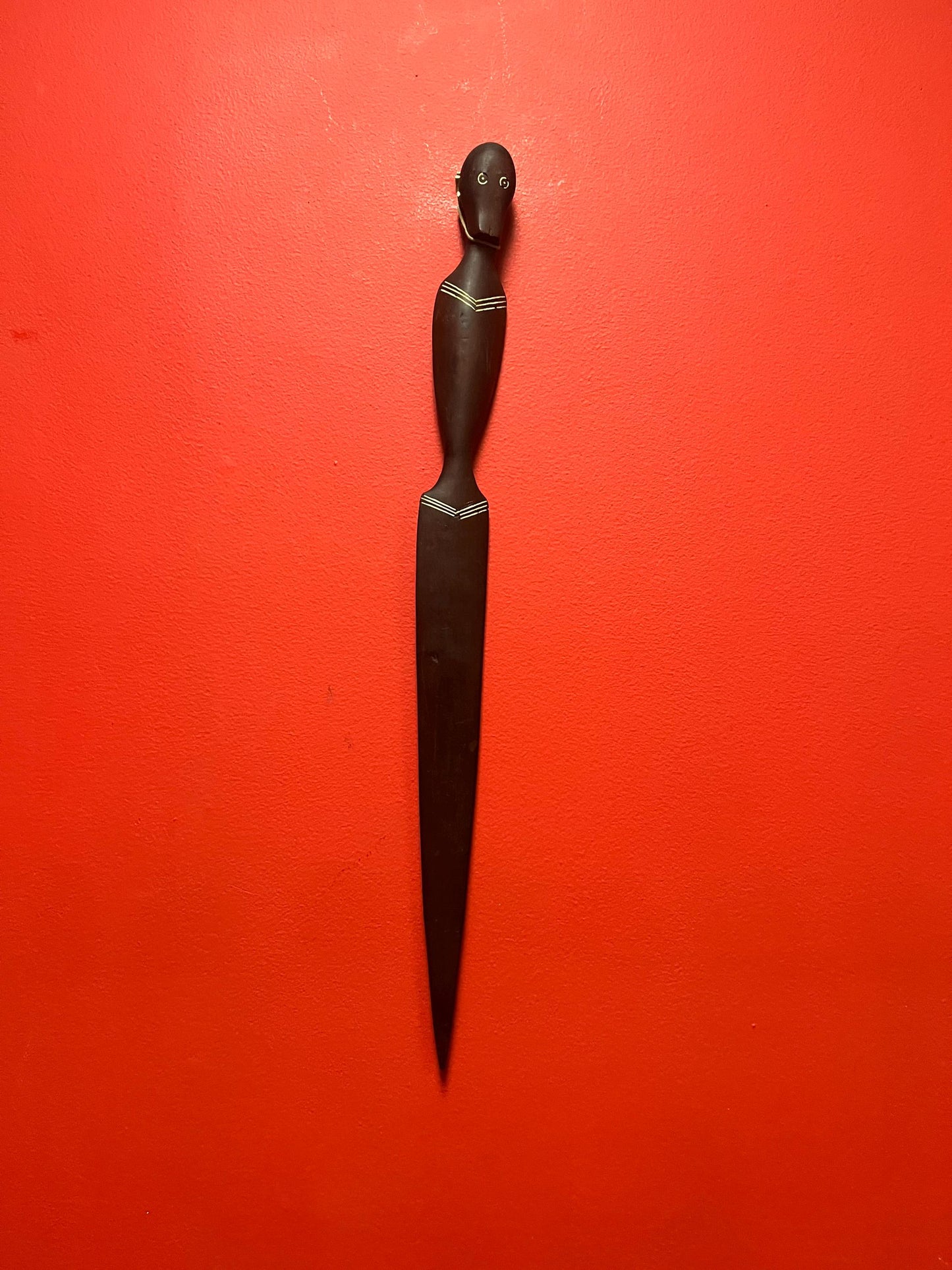 22 inch long tribal spear ready to hang early 1900s and most likely African  very cool and unique piece of tribal history