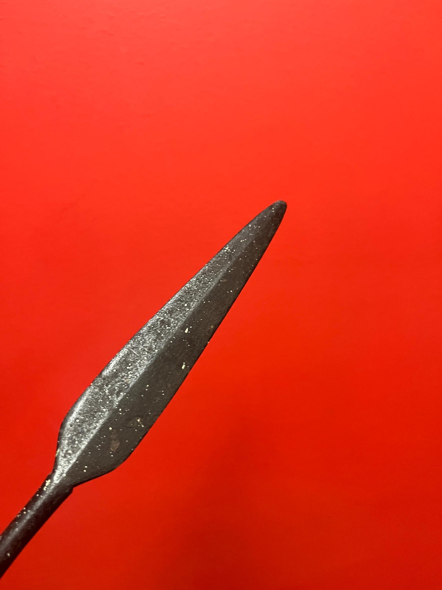 Lovely 19 century 4 foot African tribal spear and amazing patina  great gift or collection  real deal