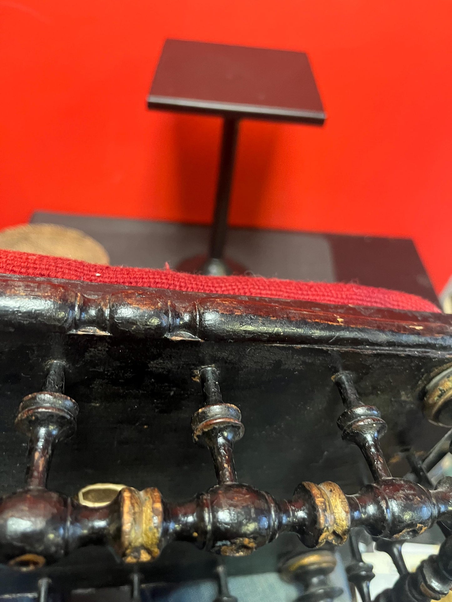 Beautiful antique 19 century 12 x 8 x 5 high Victorian wood and upholstered stool   beautiful roses  amazing condition for age   gift