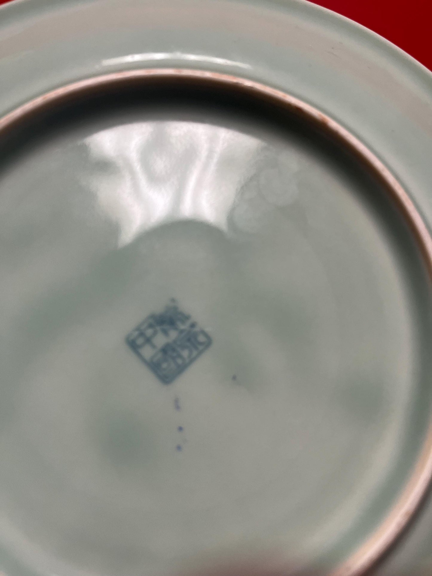 Wow  fabulous  Chinese signed celadon 10 inch wide charger depicting koi fish  beautiful imagery perfect condition