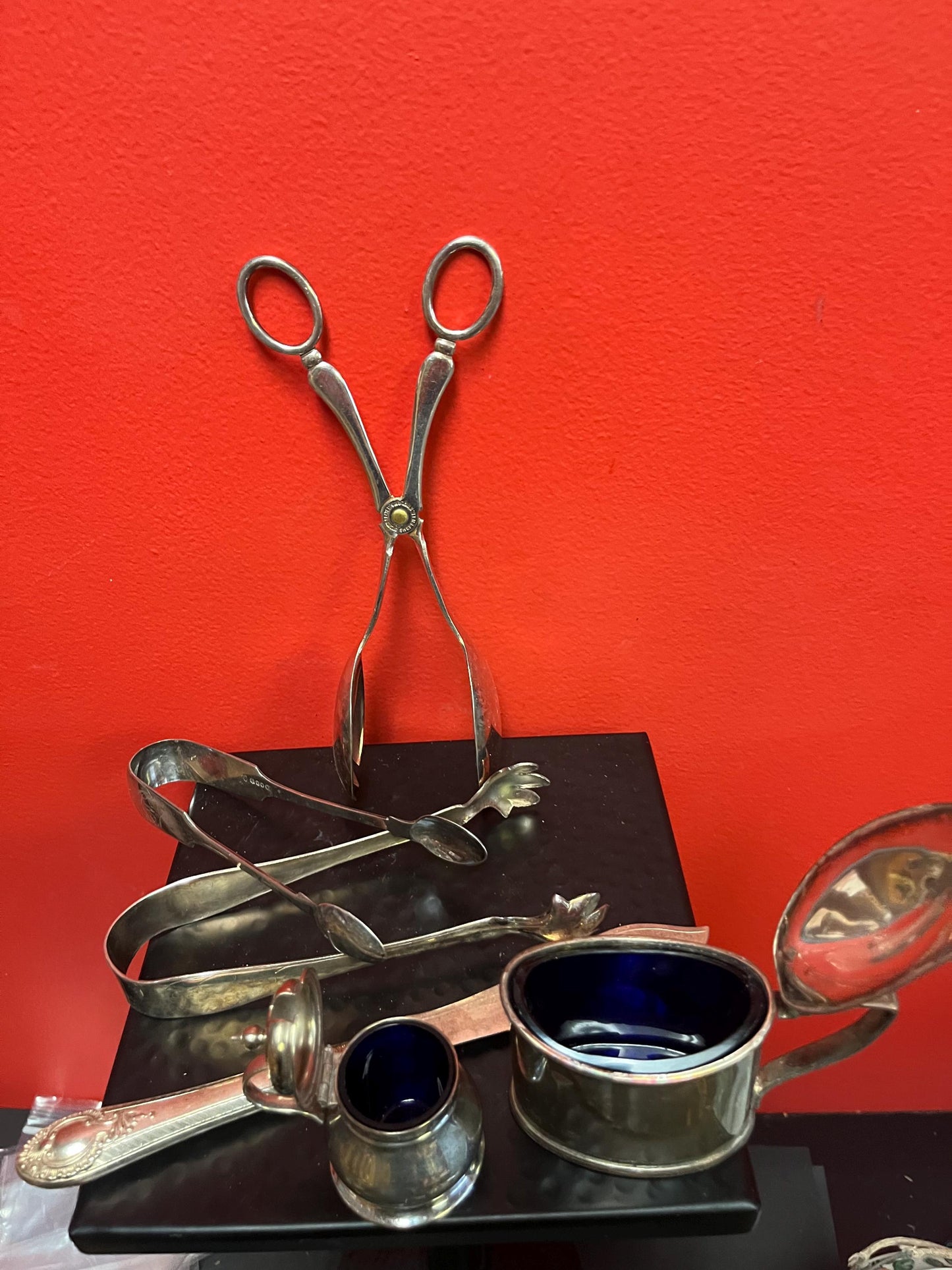 Wonderful lot of  antique silver plated pieces  great gifts  all need polishing  value priced  wow
