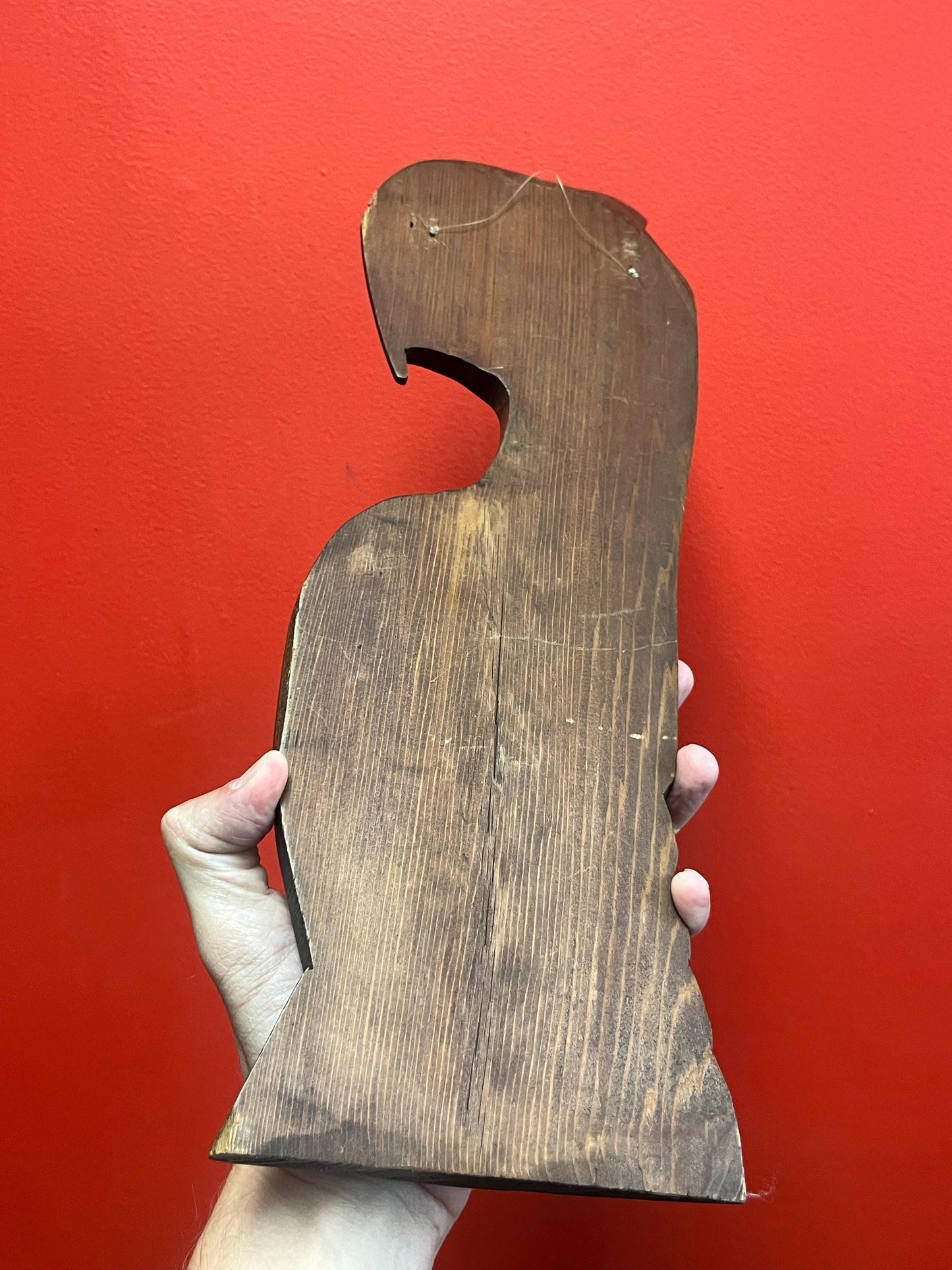 Absolutely beautiful 18 x 5“ wide indigenous first nations Pacific northwest Coast unsigned plaque of an eagle killer whale transformation