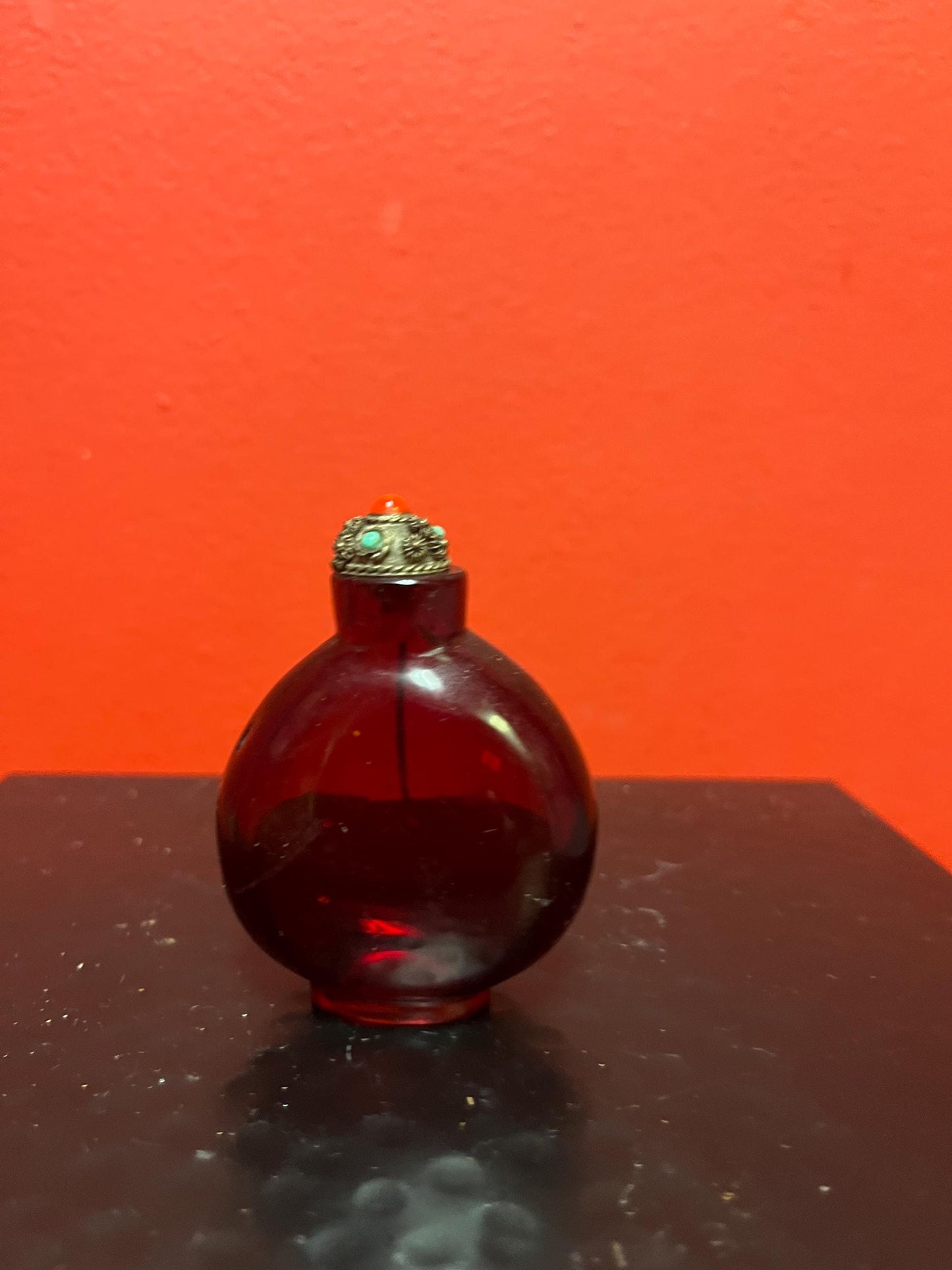 Chinese Peking glass antique snuff bottle in mint condition   really amazing