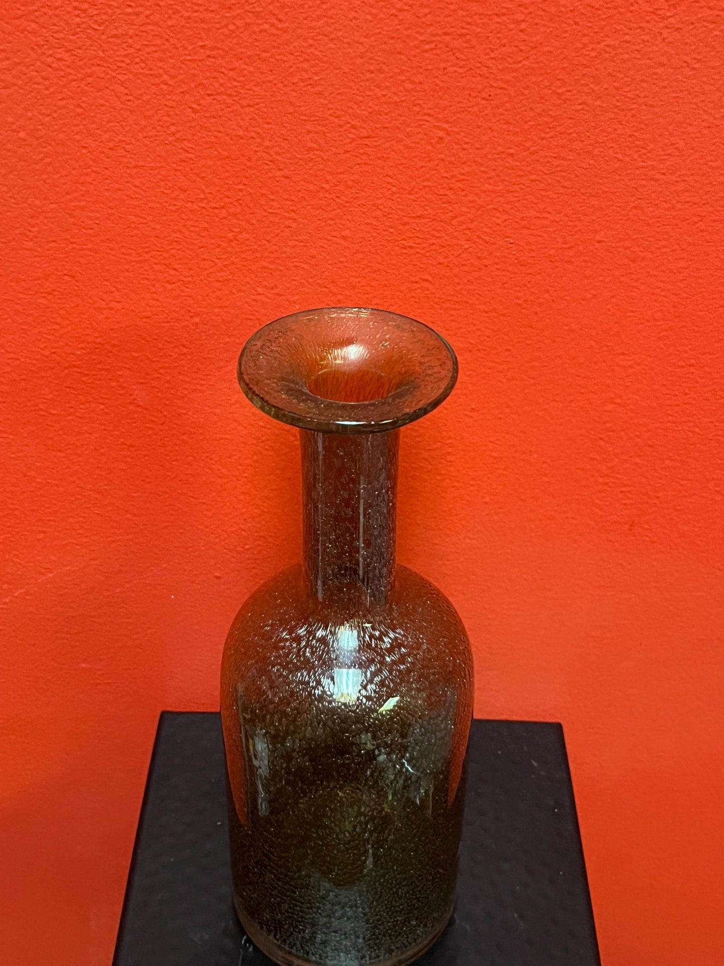 Lovely HOLMGAARD 10 inch tall vase  unusual and wonderful design  perfect for Collector