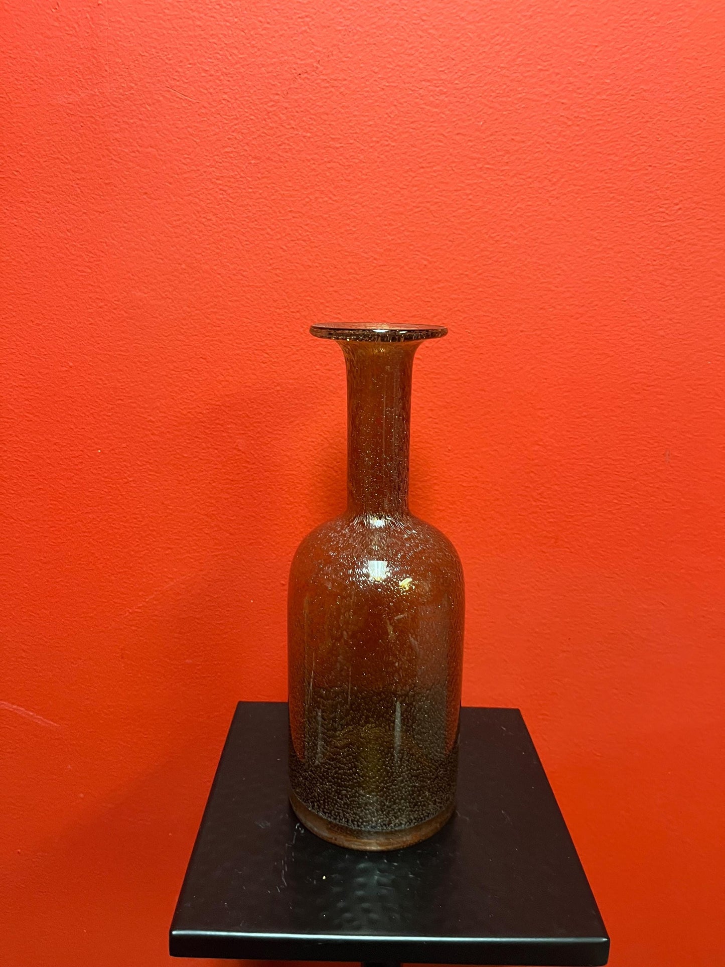 Lovely HOLMGAARD 10 inch tall vase  unusual and wonderful design  perfect for Collector