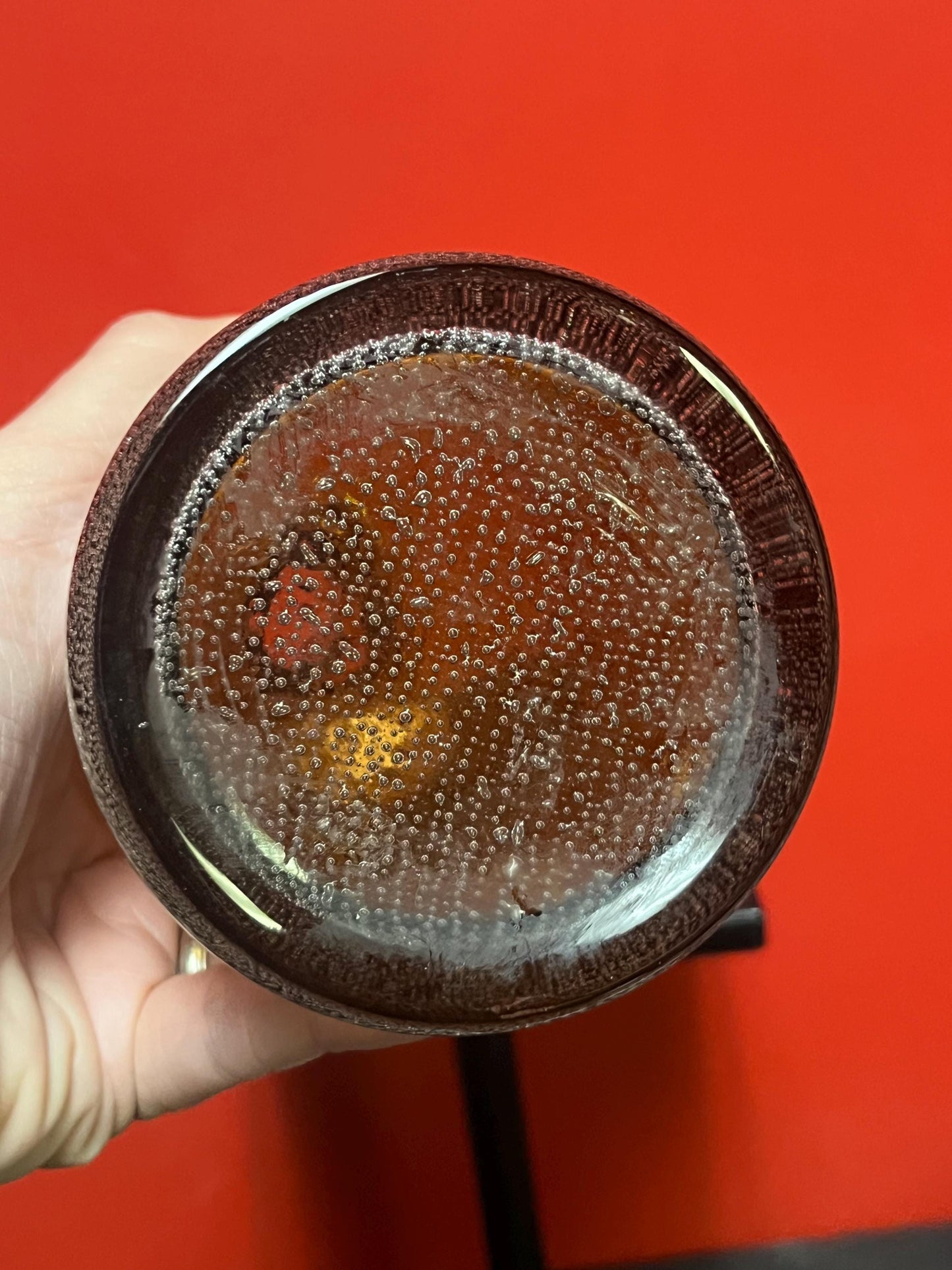 Lovely HOLMGAARD 10 inch tall vase  unusual and wonderful design  perfect for Collector