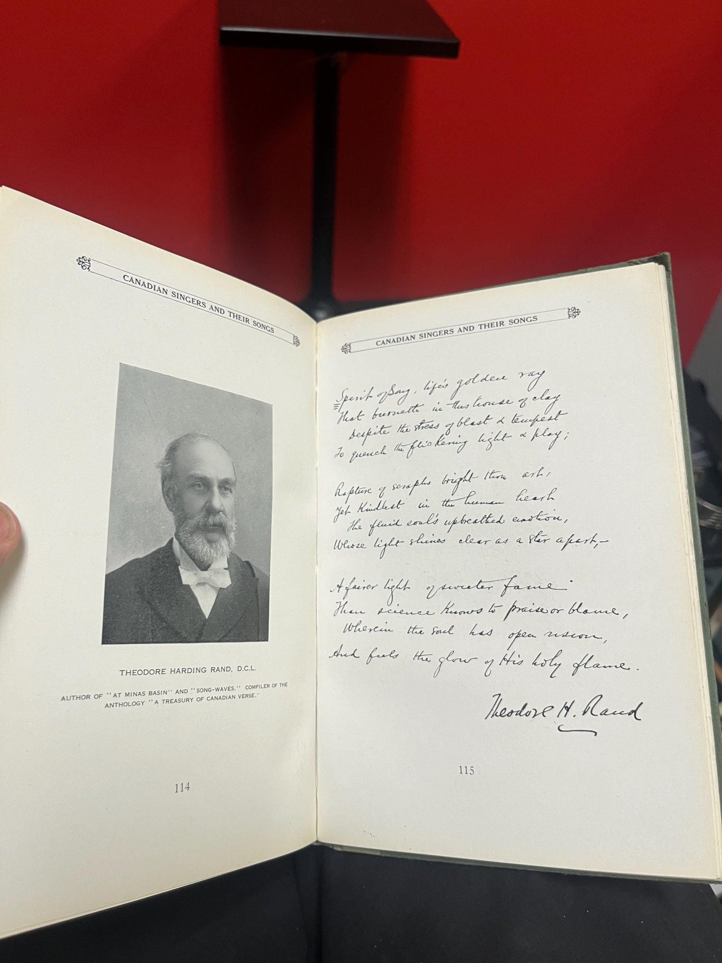 Beautiful Canadian singers and their songs book from 1919 by Edward S Caswell  wonderful gift good antique condition