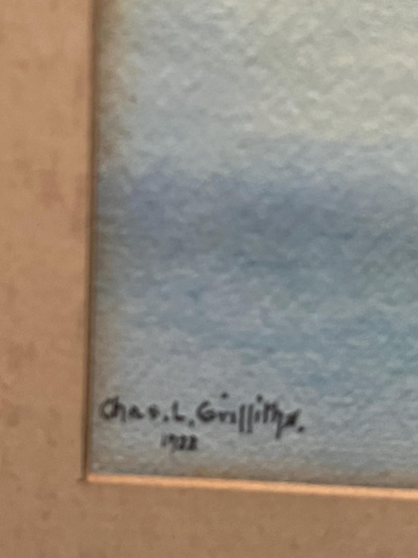 Stunning signed 1920s world tour style watercolour in beautiful gilt frame  fabulous detail and quality