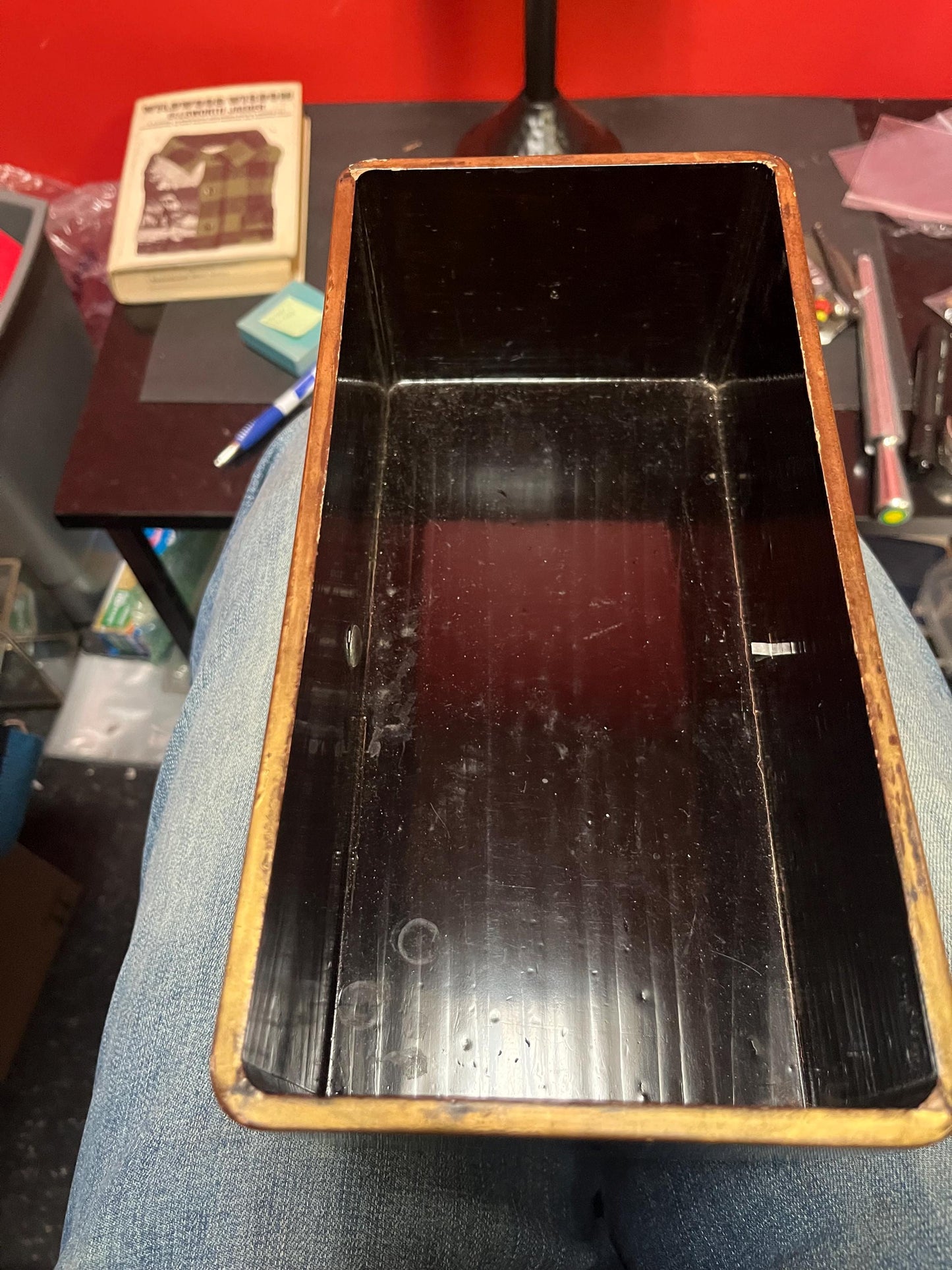 Stunning antique 11 x 6 x 4“ high Japanese lacquer and GILT box  very nice condition so see photos  wonderful detail