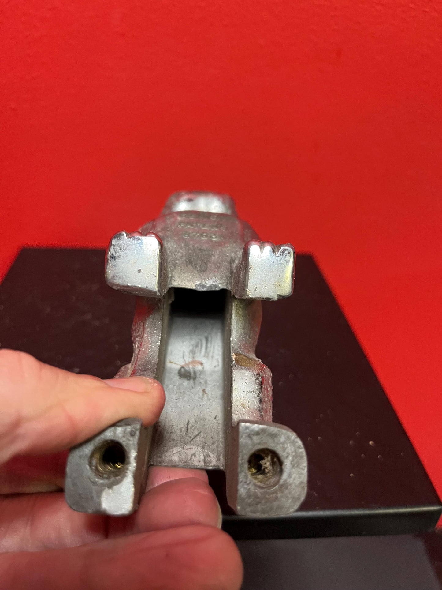 Very cool 6 inch bulldog car mascot in rough shape needs restoration  great value