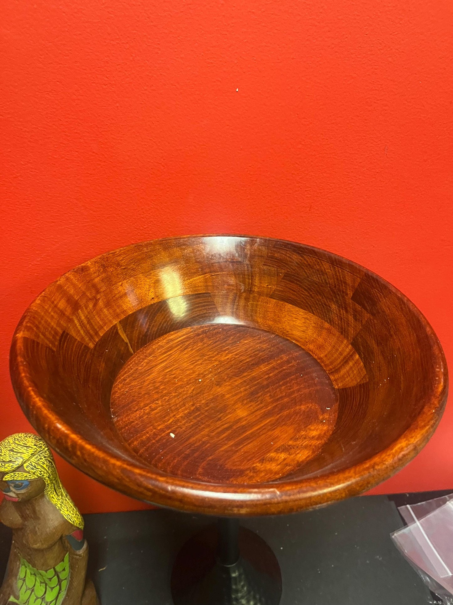 Lovely highly polished teak wood vintage salad set for 5  amazing to use or give as a gift