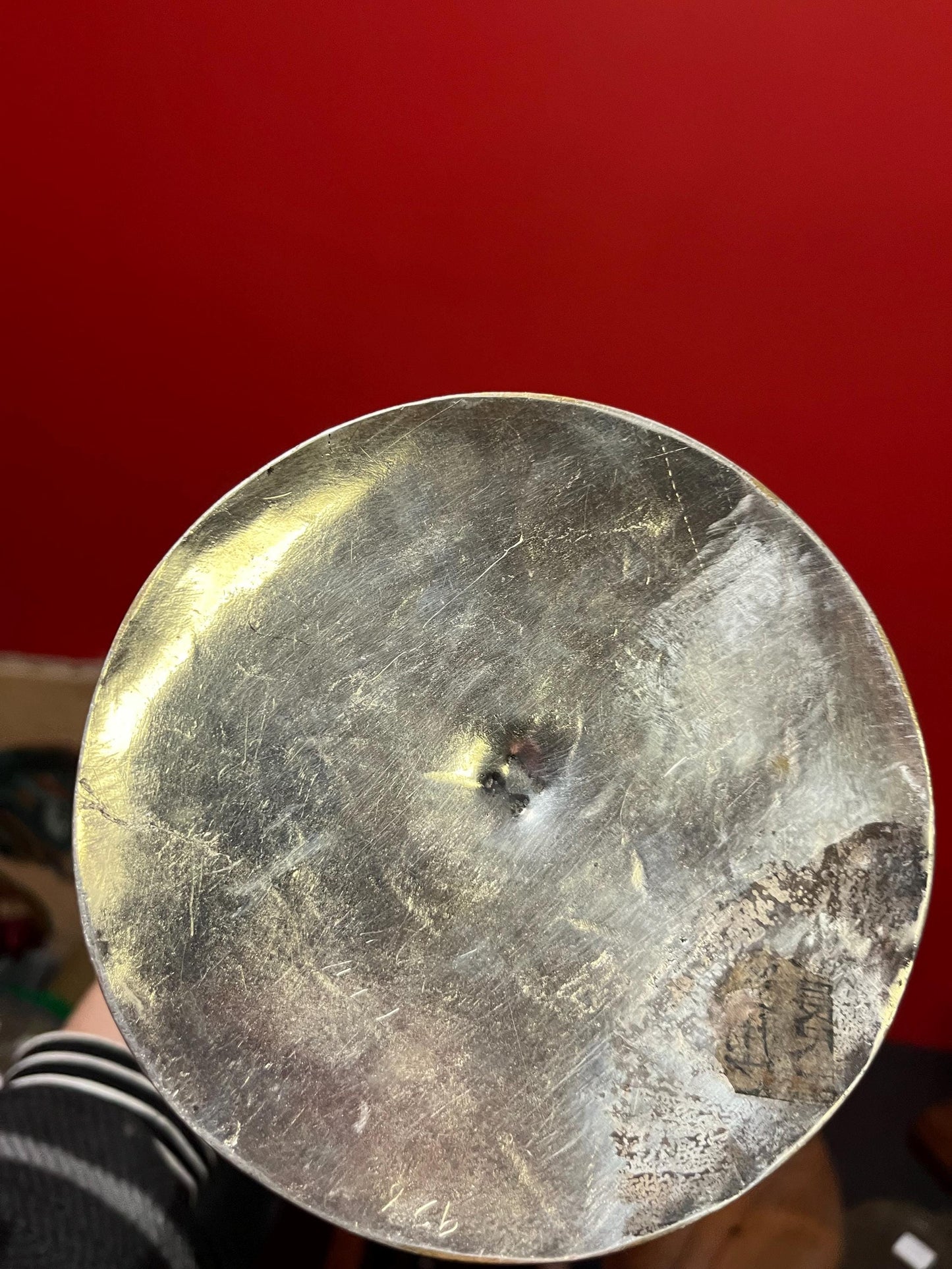 Massive 18 inch tall antique signed Japanese silver vase with amazing imagery  see description for details