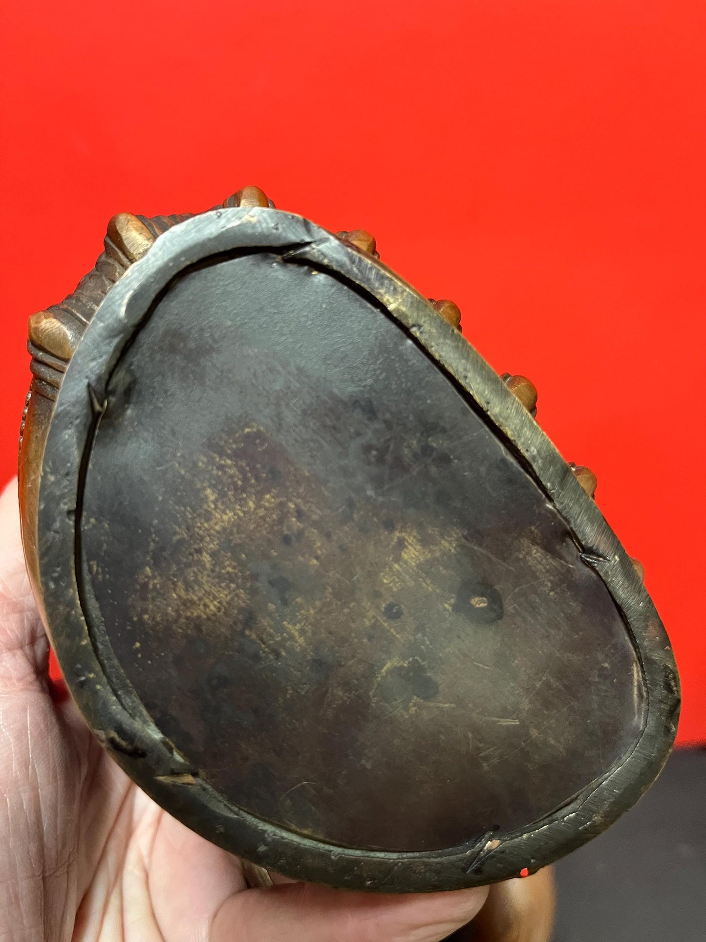 Beautiful Asian bronze Buddha with lovely gilding  8 1/2 inches tall age unknown  wonderful quality and great price