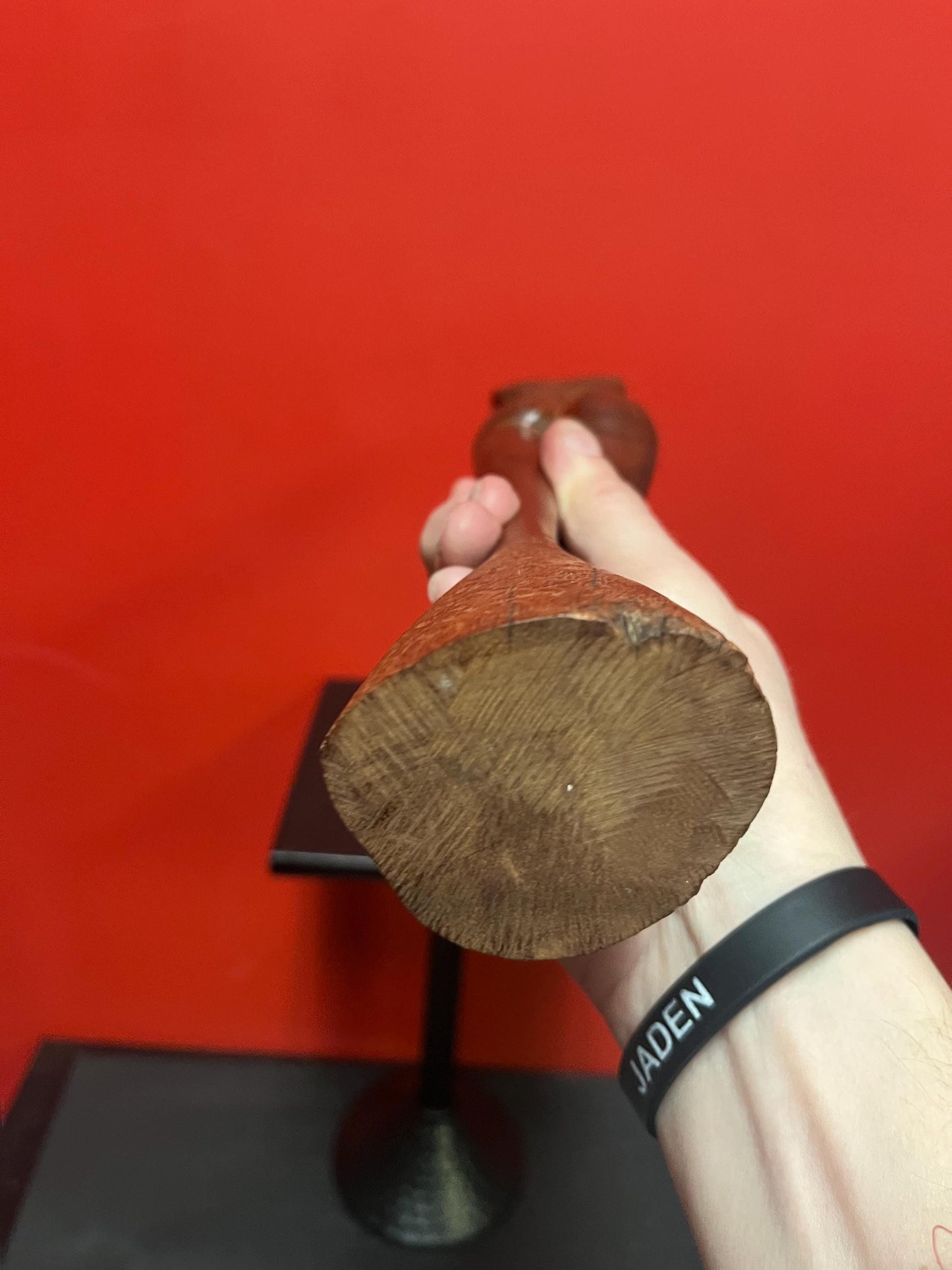 Lovely Asian 15 inch tall teak statue of a nude  lady  great condition and well-made and powerful imagery - nude woman