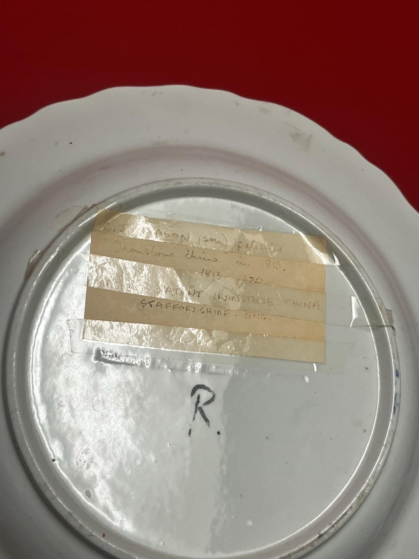 Stunning antique Staffordshire CJ Mason plate in mint condition 1813 to 1820 Fabulous  decoration