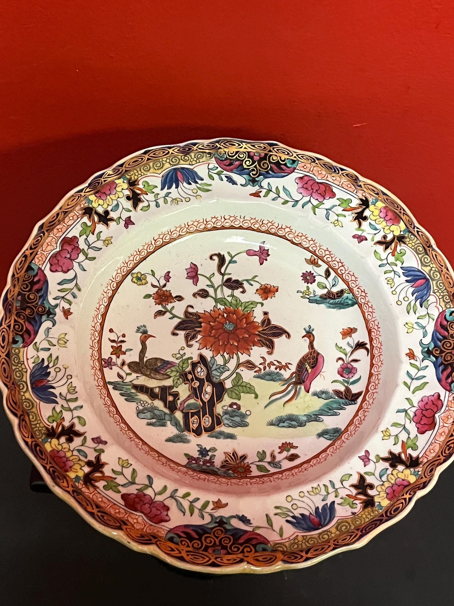 Stunning antique Staffordshire CJ Mason plate in mint condition 1813 to 1820 Fabulous  decoration