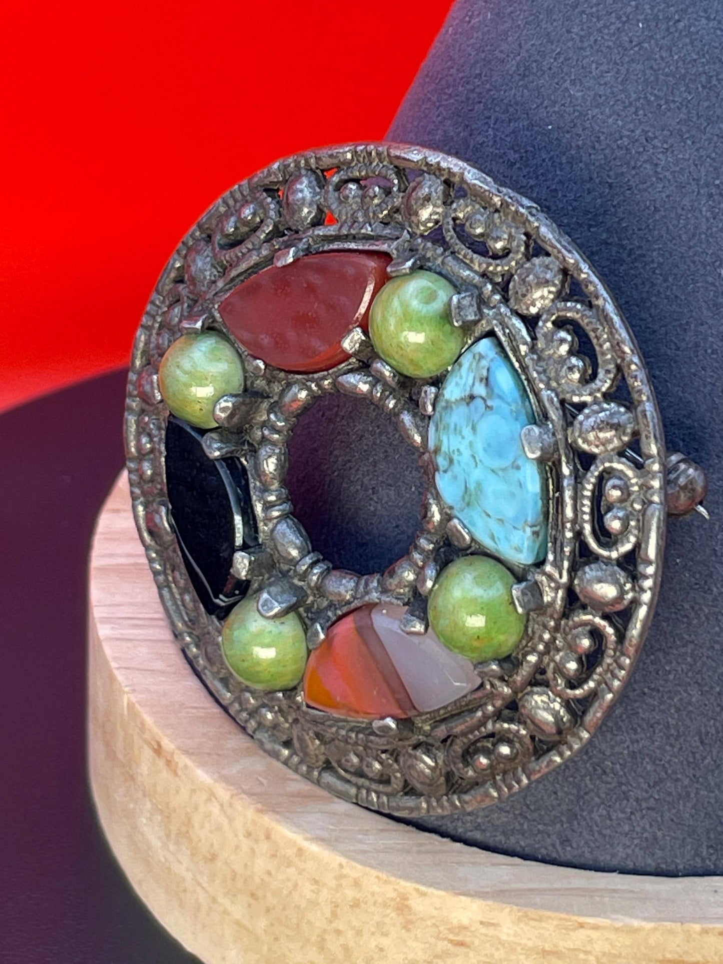 Lovely 2 inch Celtic-style silver brooch