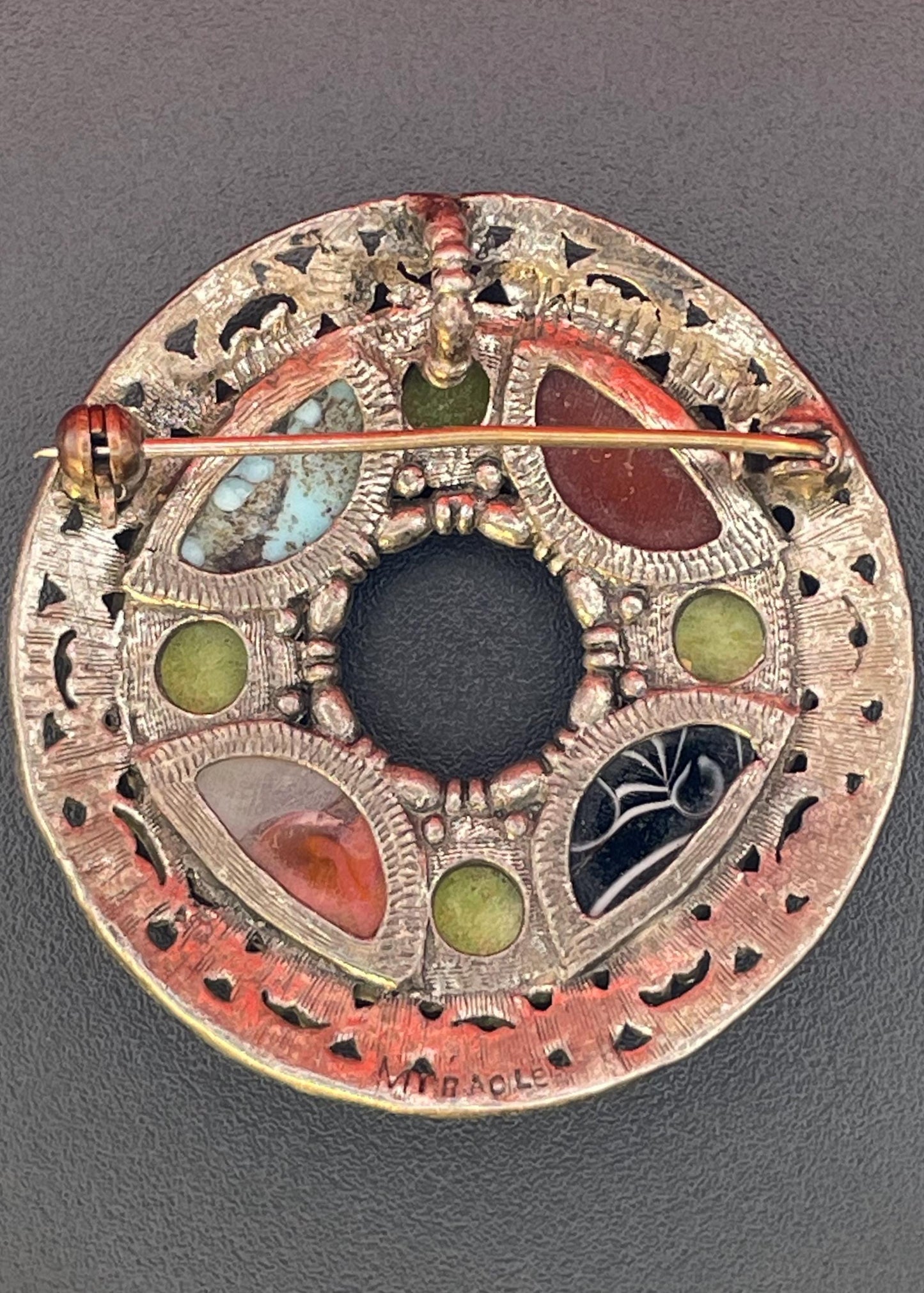 Lovely 2 inch Celtic-style silver brooch